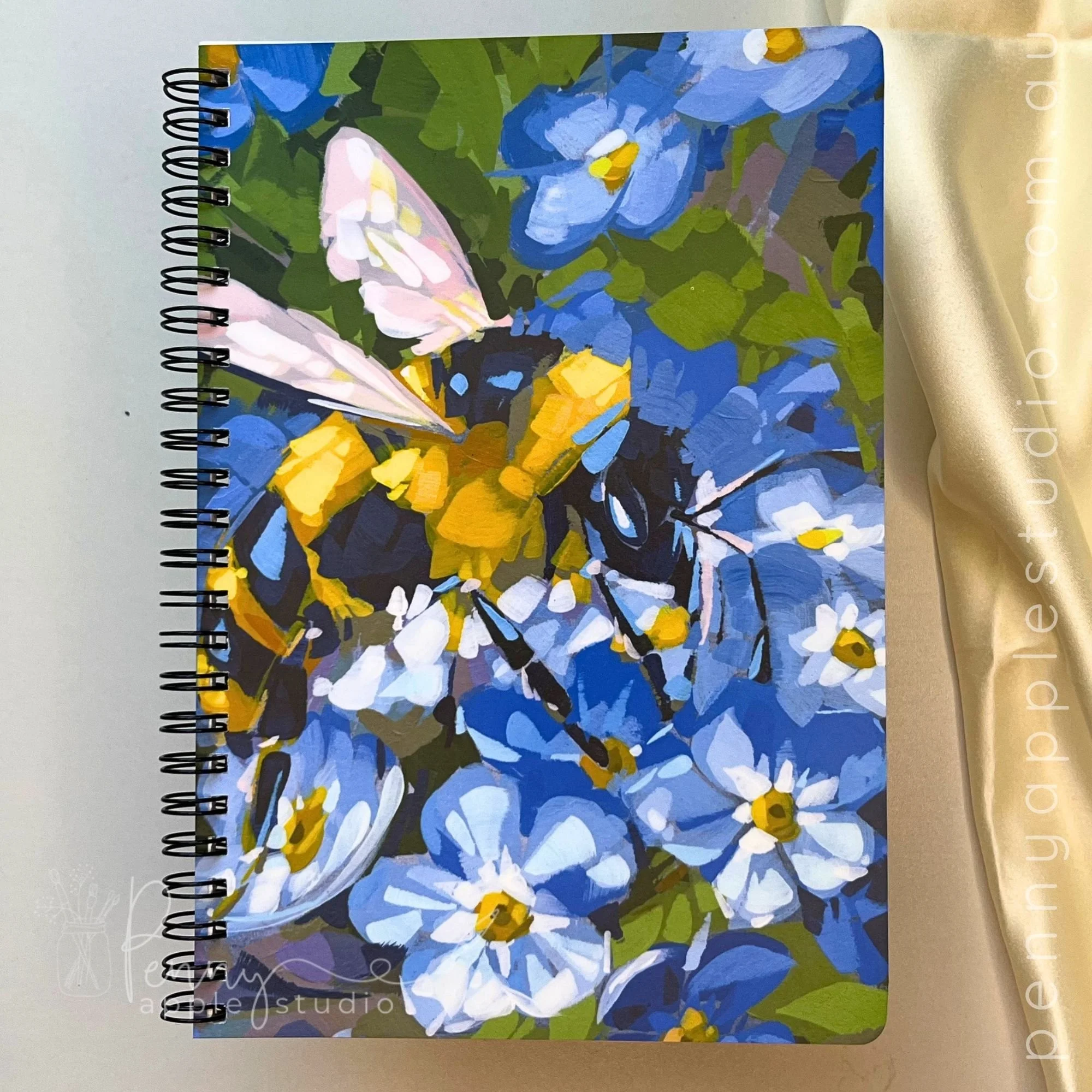 Buzzing with colour bee – Wire-Bound Notebook.jpg