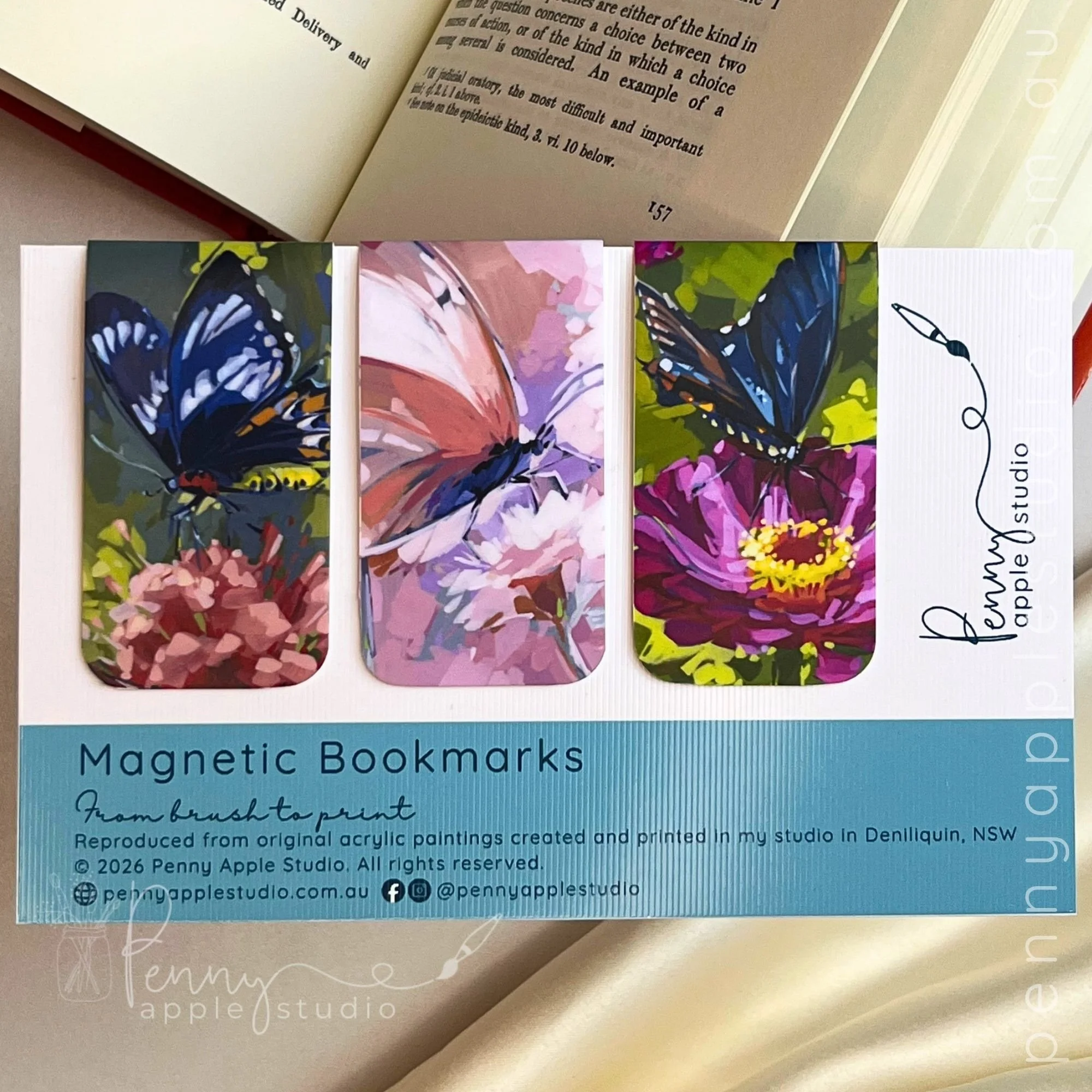 Flutter-by butterflies  – Magnetic Bookmarks.jpg