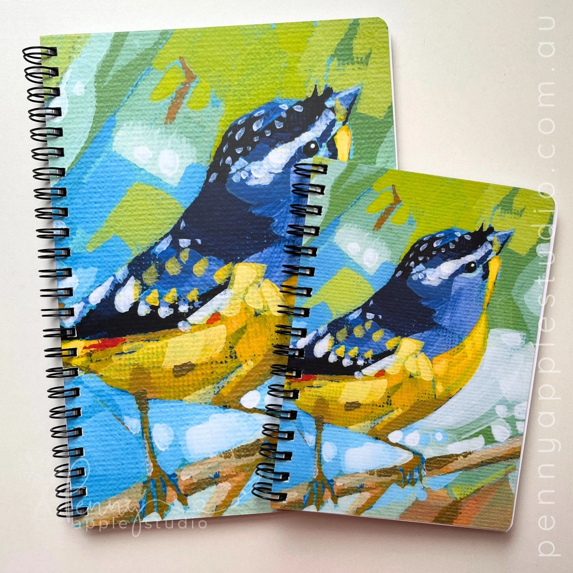 Spotted Pardalote – Wire-Bound Notebook