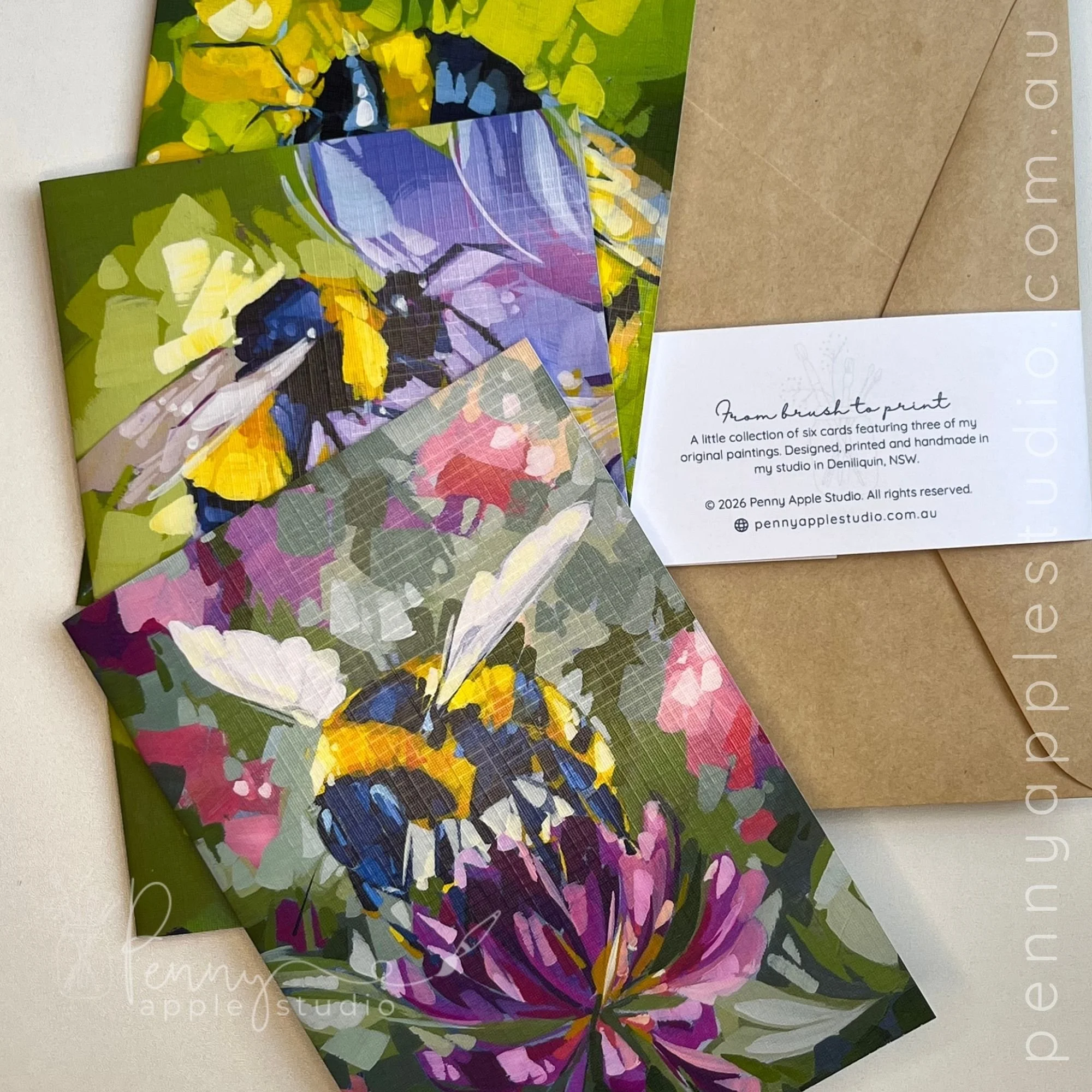 Bees & Flowers – Studio Notecard Set of 6 (3).jpg