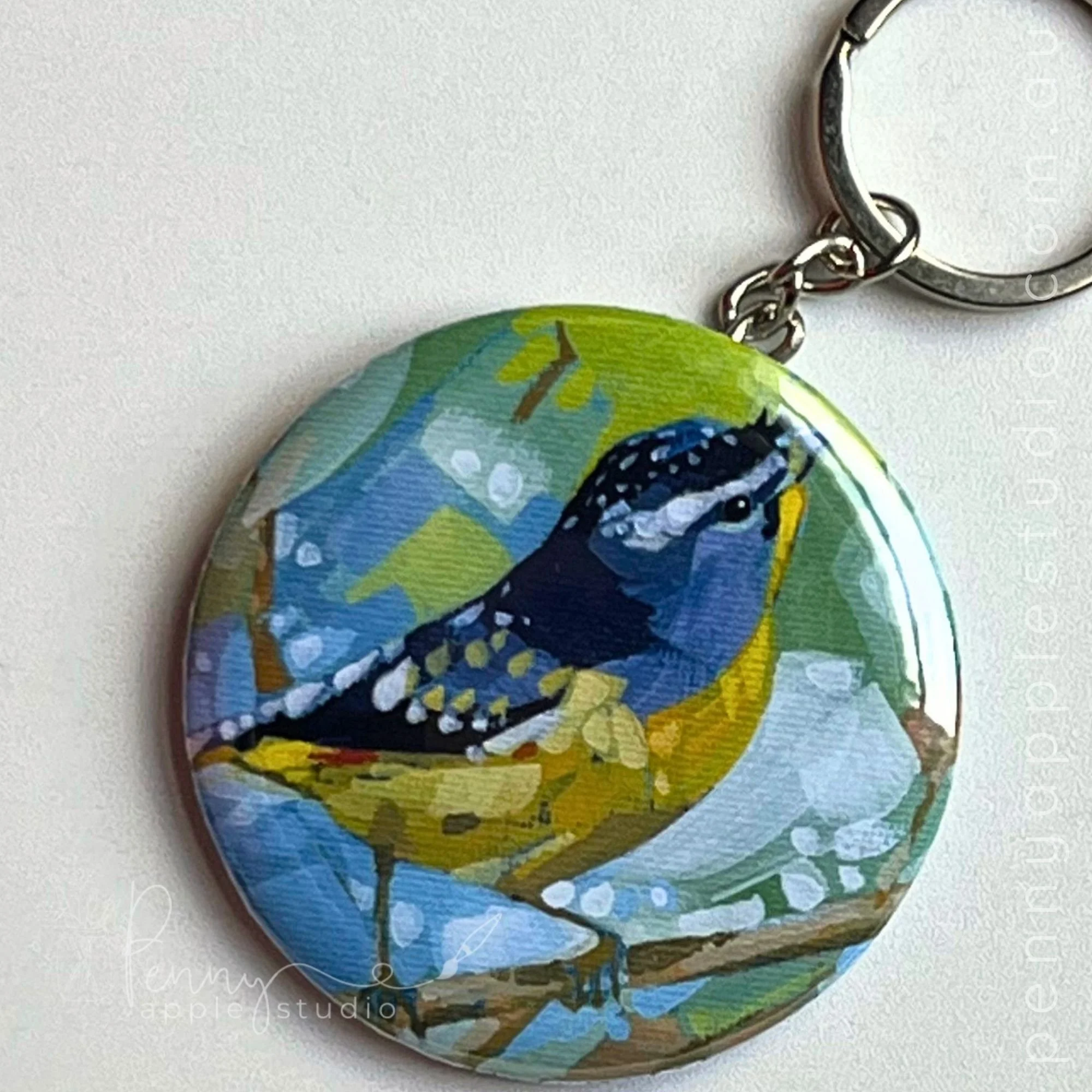 Spotted Pardalote â€“ Art Keyring (58 mm).jpg