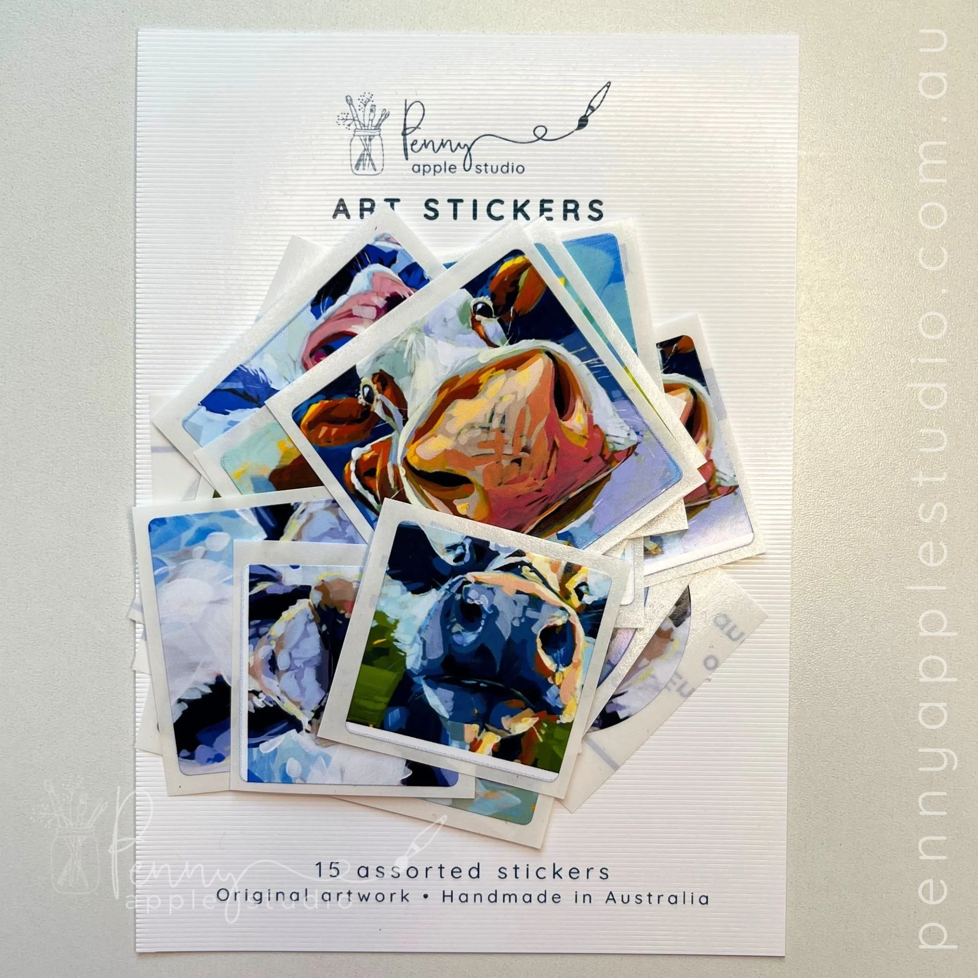 Moo'dy Beauties – Art Sticker Pack (15)