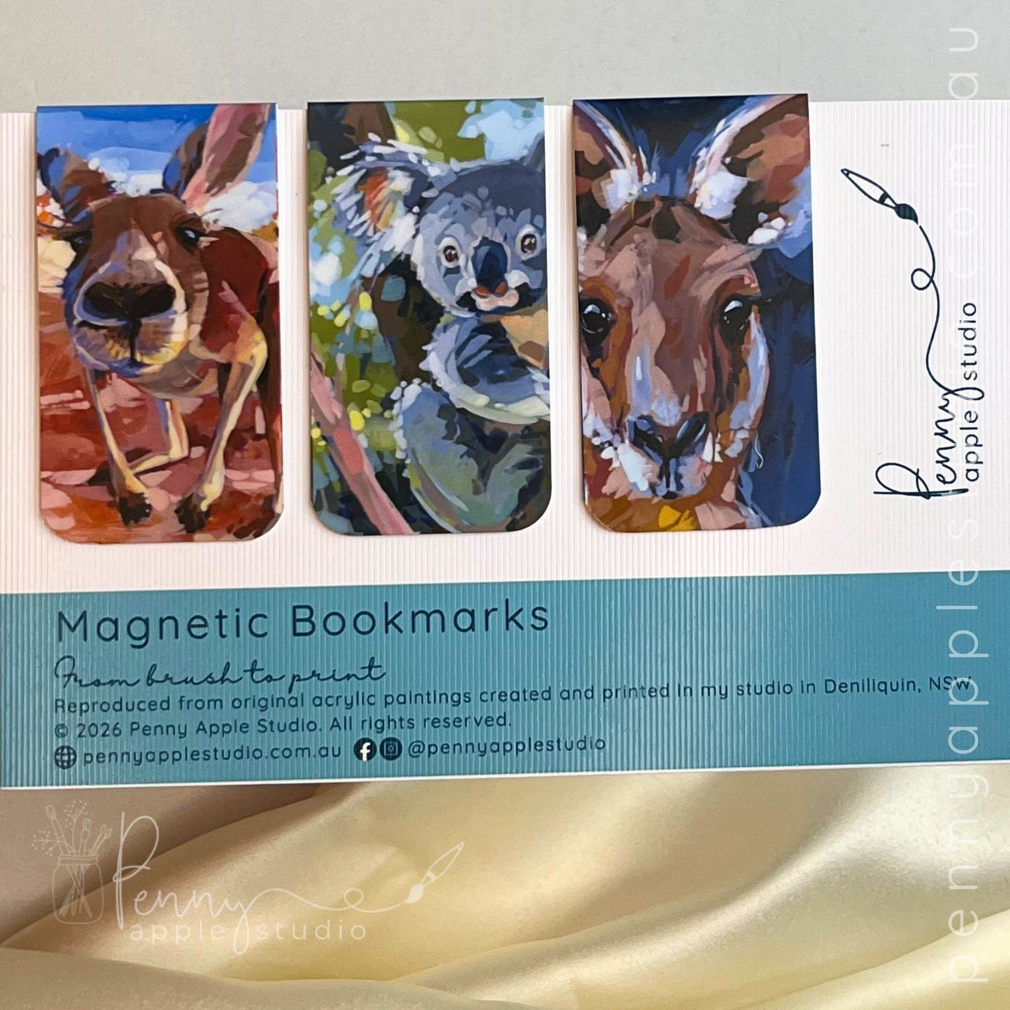 Aussie Animals Kangaroo Koala  – Magnetic Bookmarks.jpg