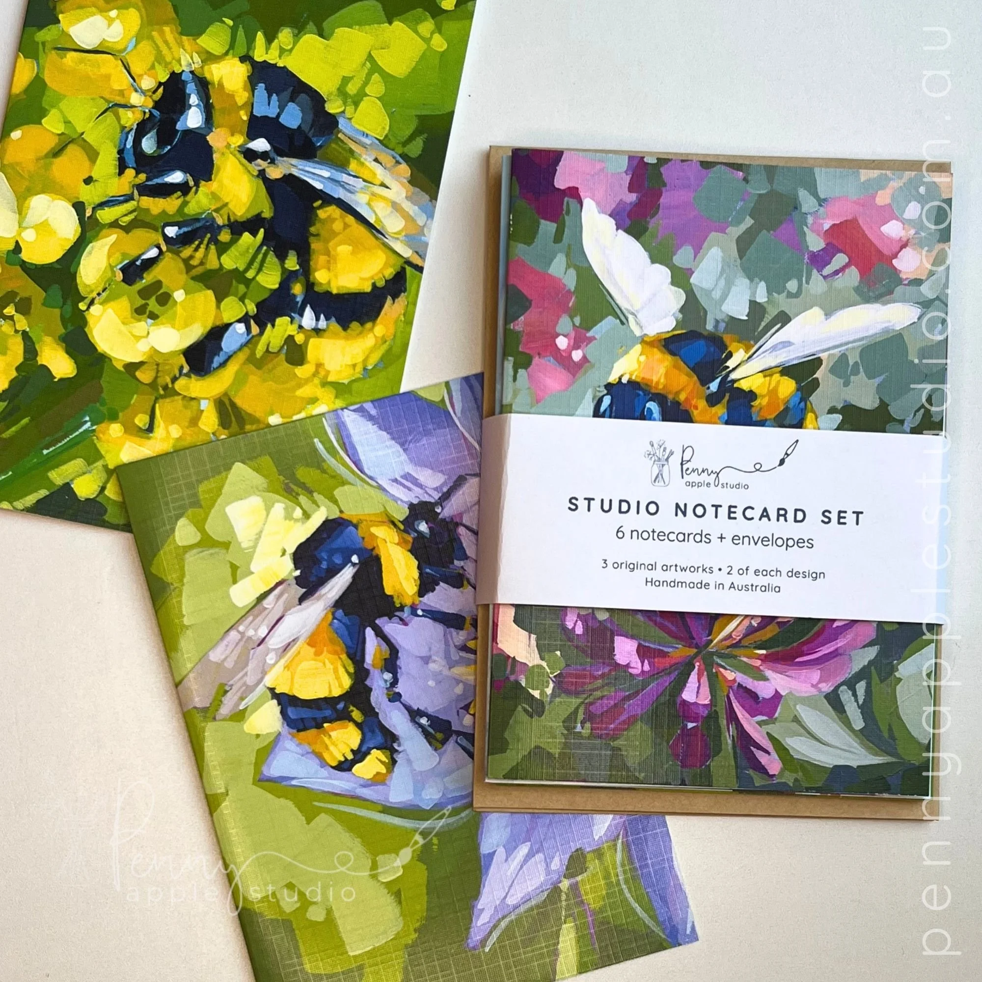 Bees & Flowers – Studio Notecard Set of 6 (4).jpg