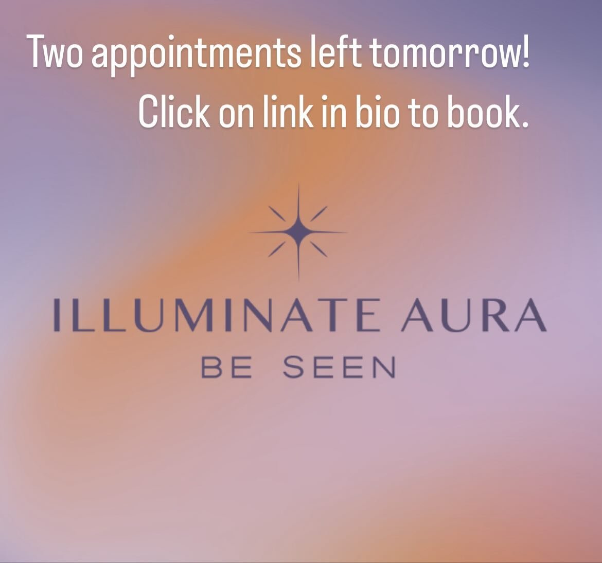 Only two in-studio appointments left tomorrow! Book at the link in bio, and let&rsquo;s see your beautiful human energy field. ✨

#illuminateaura #illuminateauraphotography #portlandauraphotography #portlandaura #auraphotography #beseen