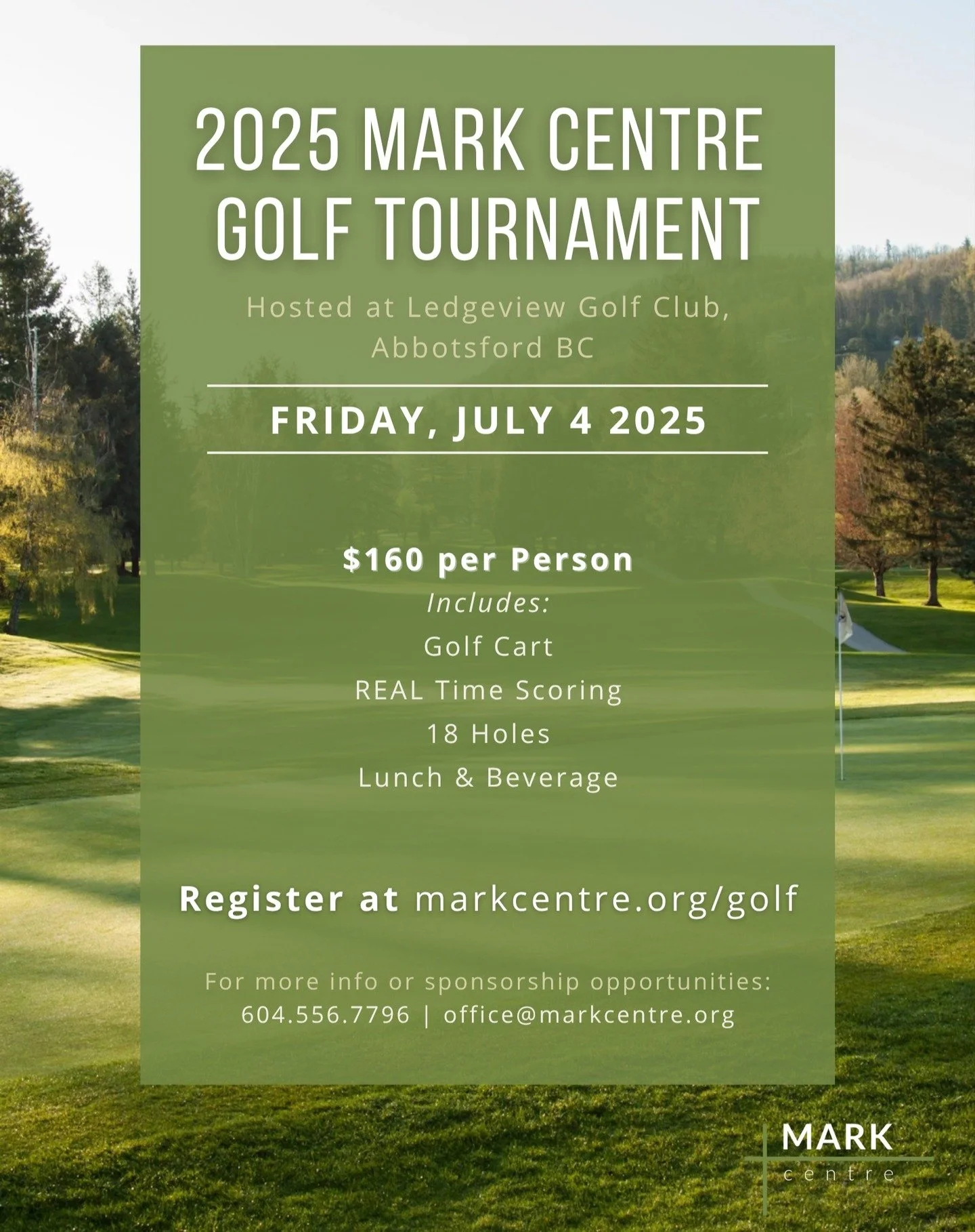 Our annual golf tournament fundraiser is only a few weeks away - head on over to our website to register! 

Spend an enjoyable morning on the green and you'll be supporting us as we help make space for people to listen to God, and guide them into a l