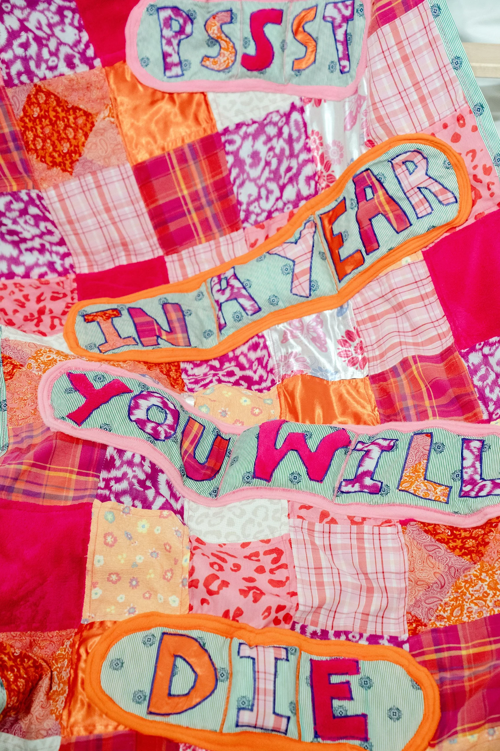 Slumber Party in the ICU - Quilt detail