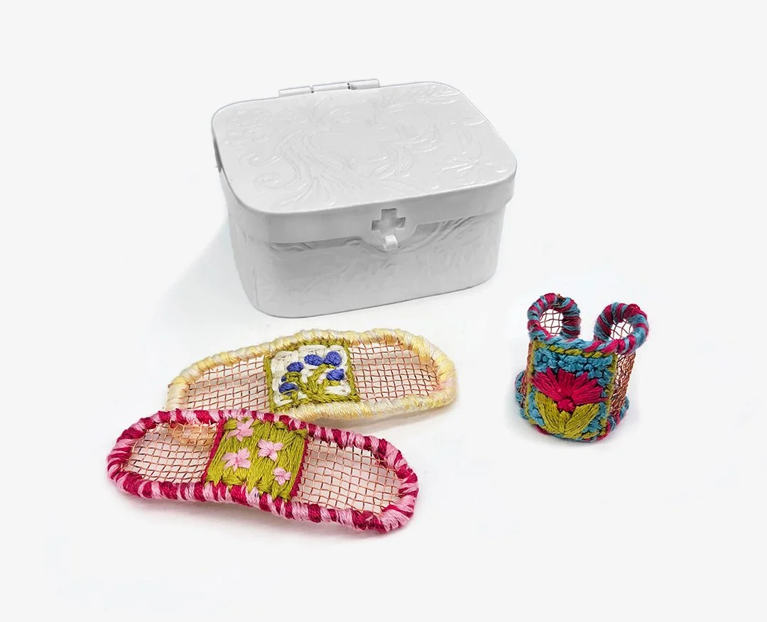 Play (but not) Pretend, 2023, Copper, powder-coat, 1.25” x 2.5” x 2.5”