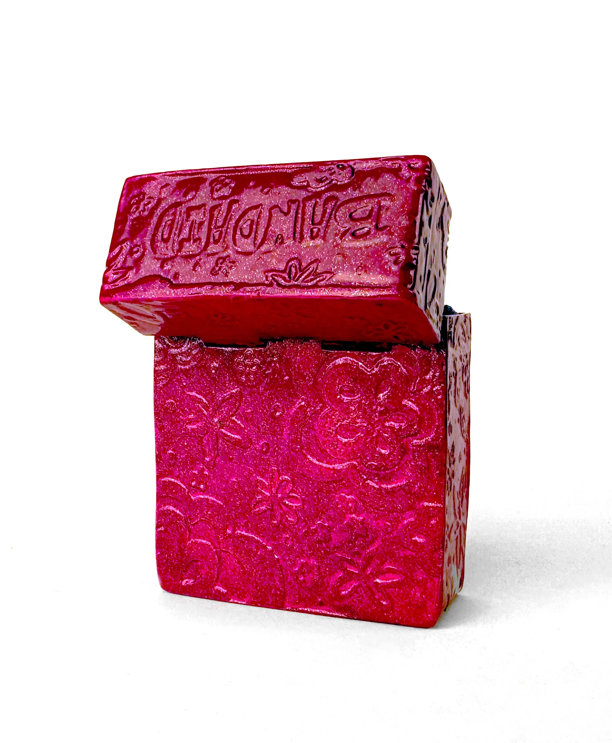 Pinky Promise - back 
2024, Copper, powder-coat,  4" x 3" x 1"