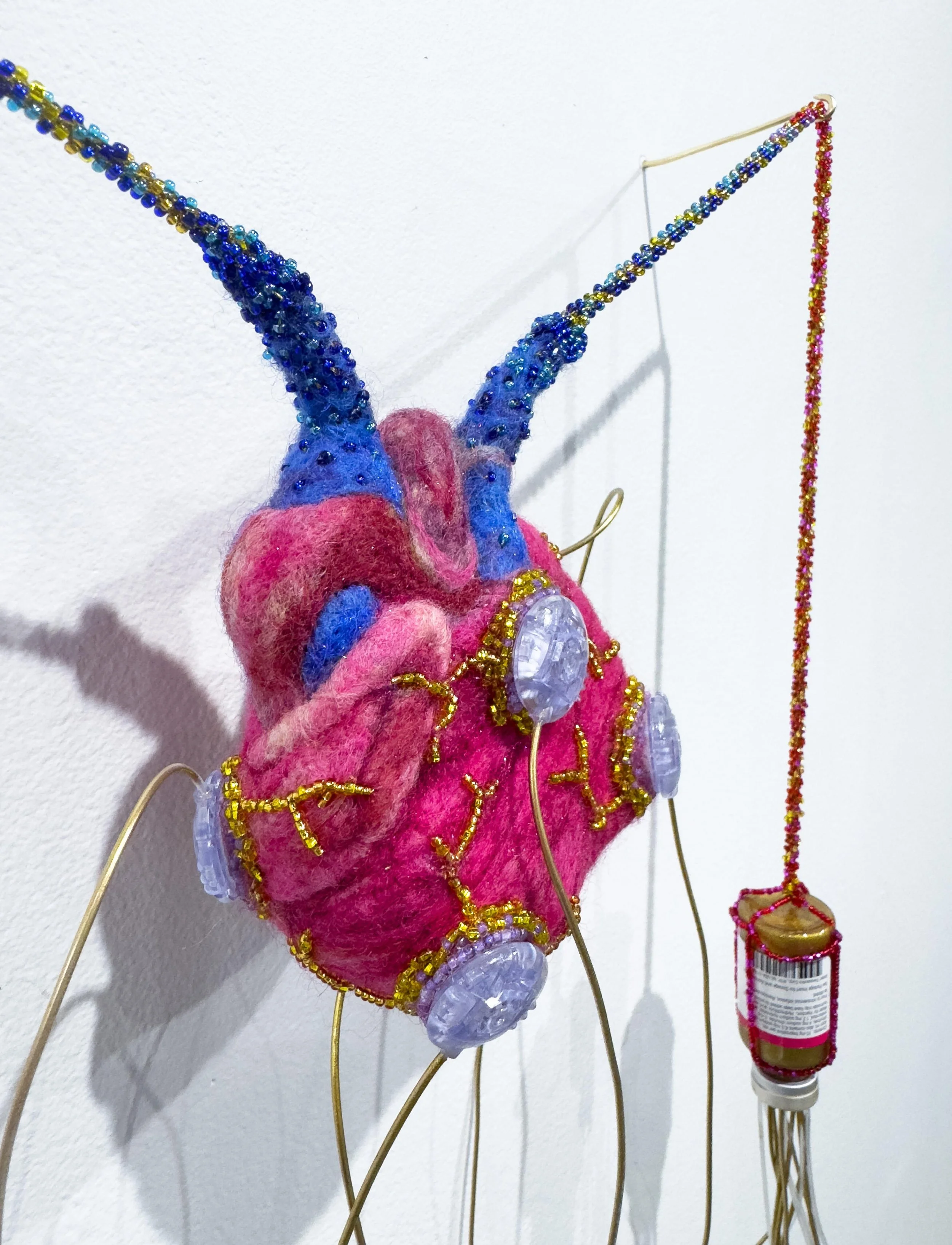 Liquid Gold (the weight of healing) - beading detail