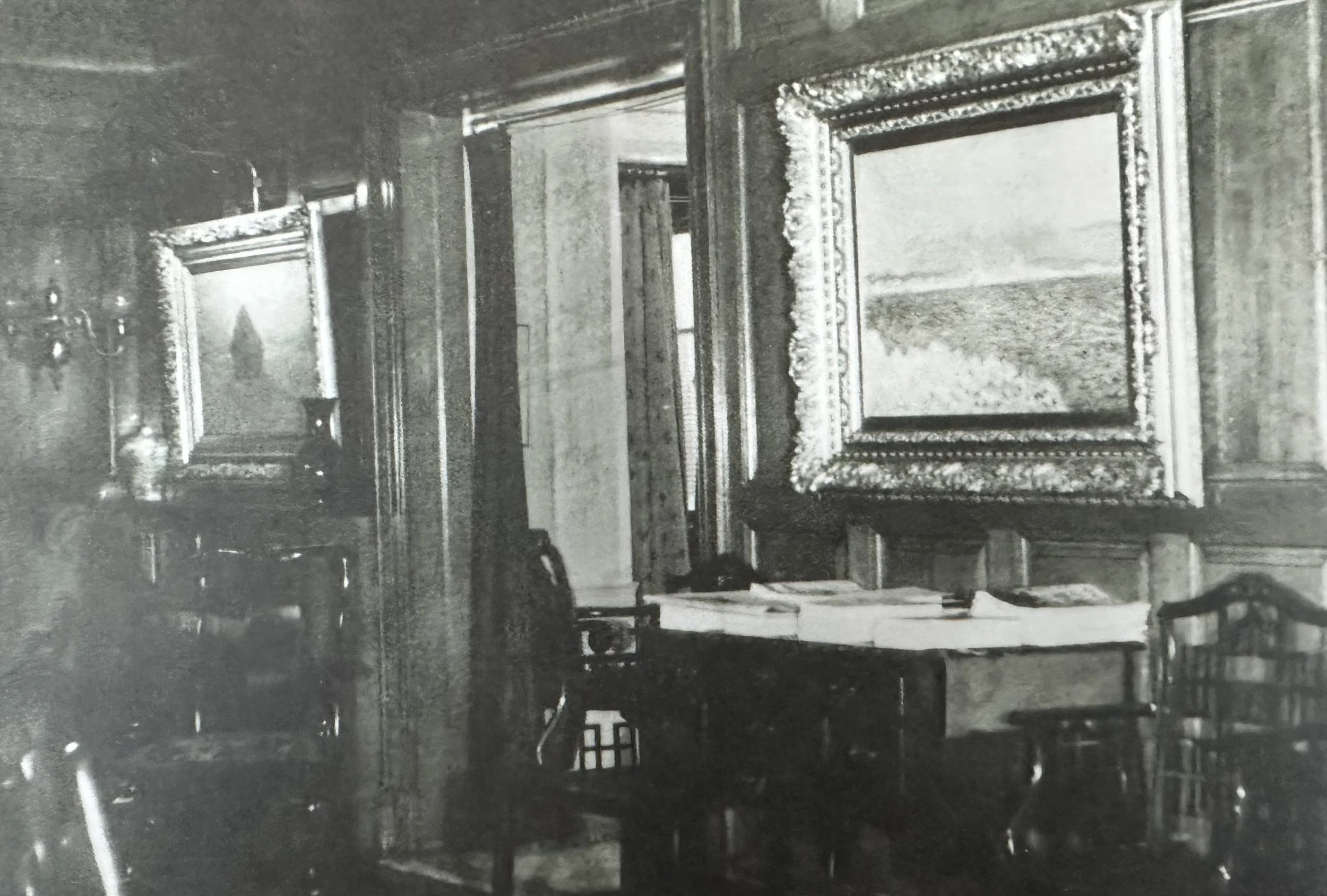 Monet - Grainstack, Sun in the Mist, 1891 -- Acquired by Harris Whittemore, 1891. Hung in J.H. Whittemore's house.   