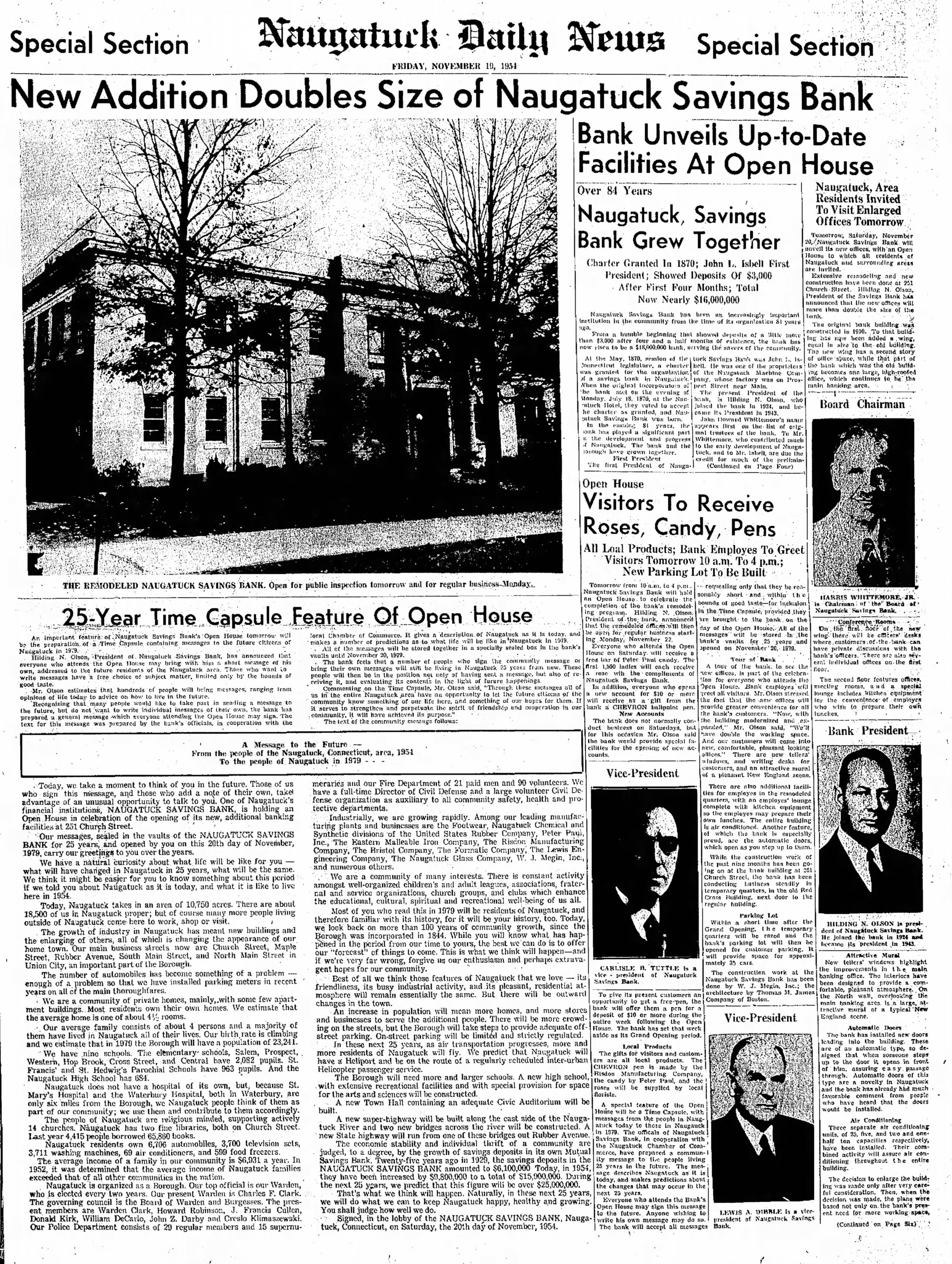 Special Edition: Naugatuck Daily News - Fri, Nov 19, 1954