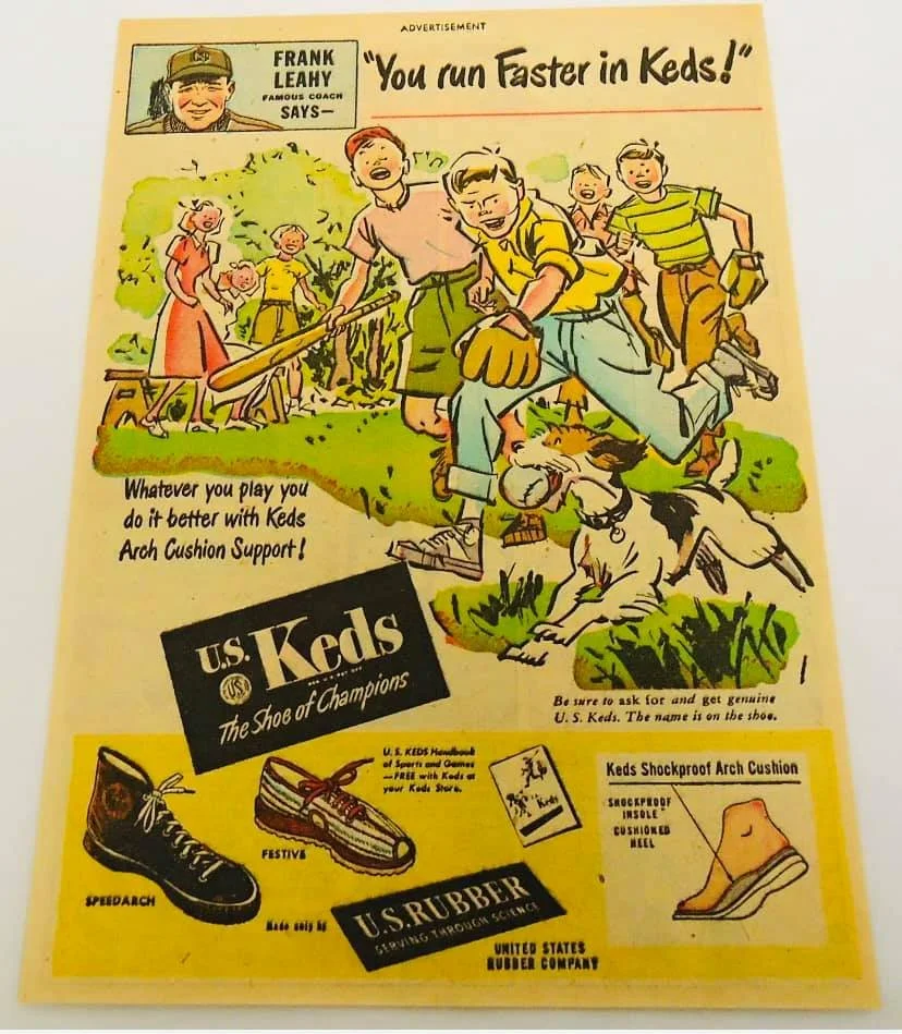 Keds 1951 advertising campaign for the Frank Leahy Ked’s Shoe