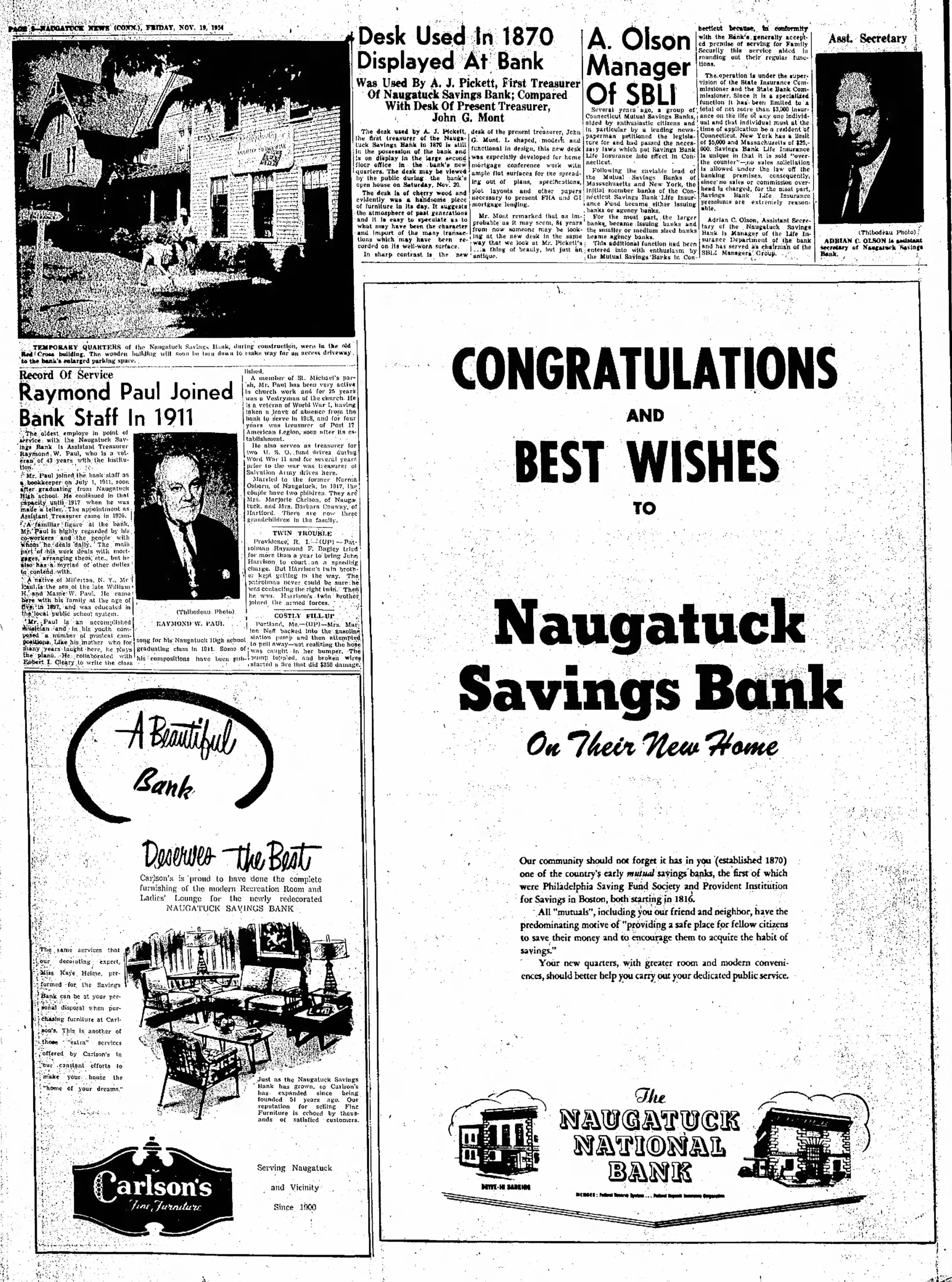 Special Edition: Naugatuck Daily News - Fri, Nov 19, 1954