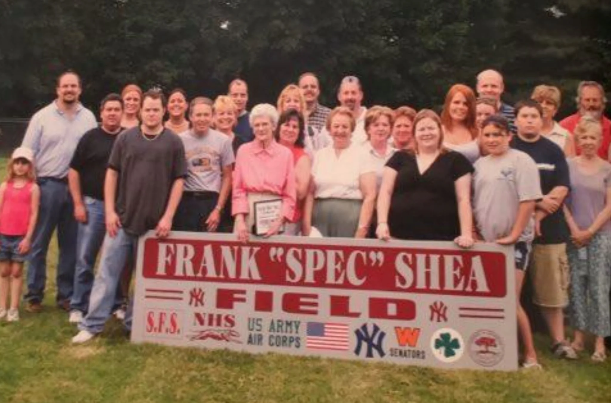 Spec's family gathers together at Fairchild Park, one of the areas where he spent the last twenty years of his professional life as Supervisor of Parks and Recreation for his home town of Naugatuck. Part of the park was renamed in his honor in 2006.
