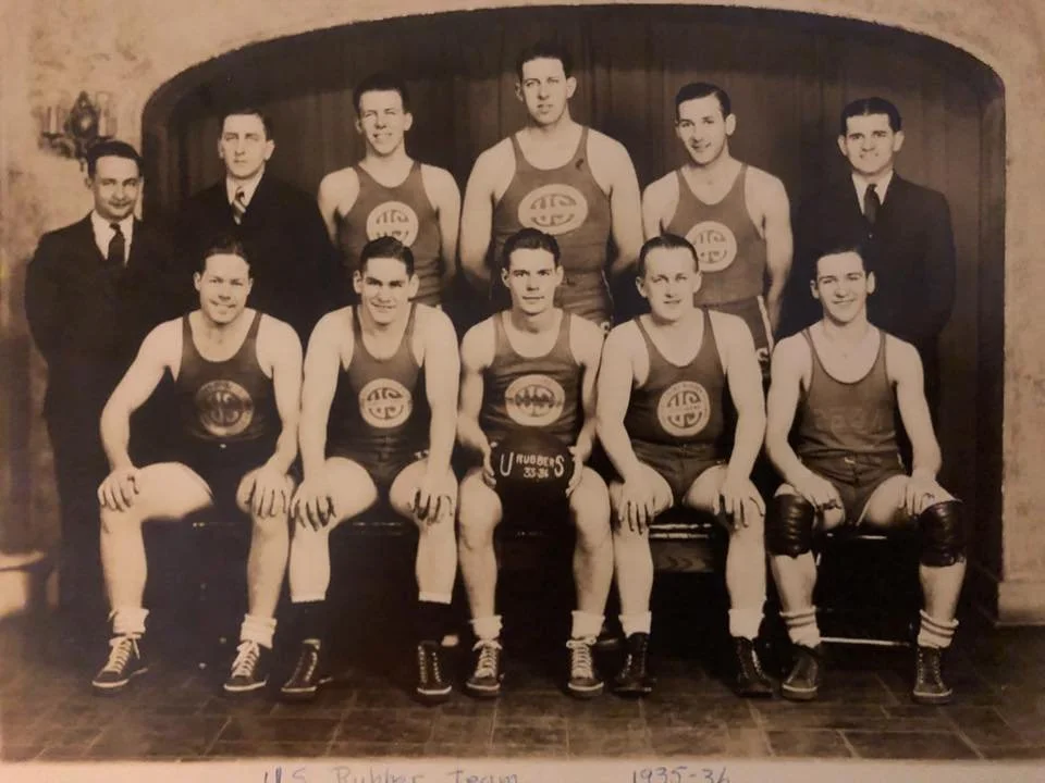 1935-1936 U.S. Rubber state champions basketball team