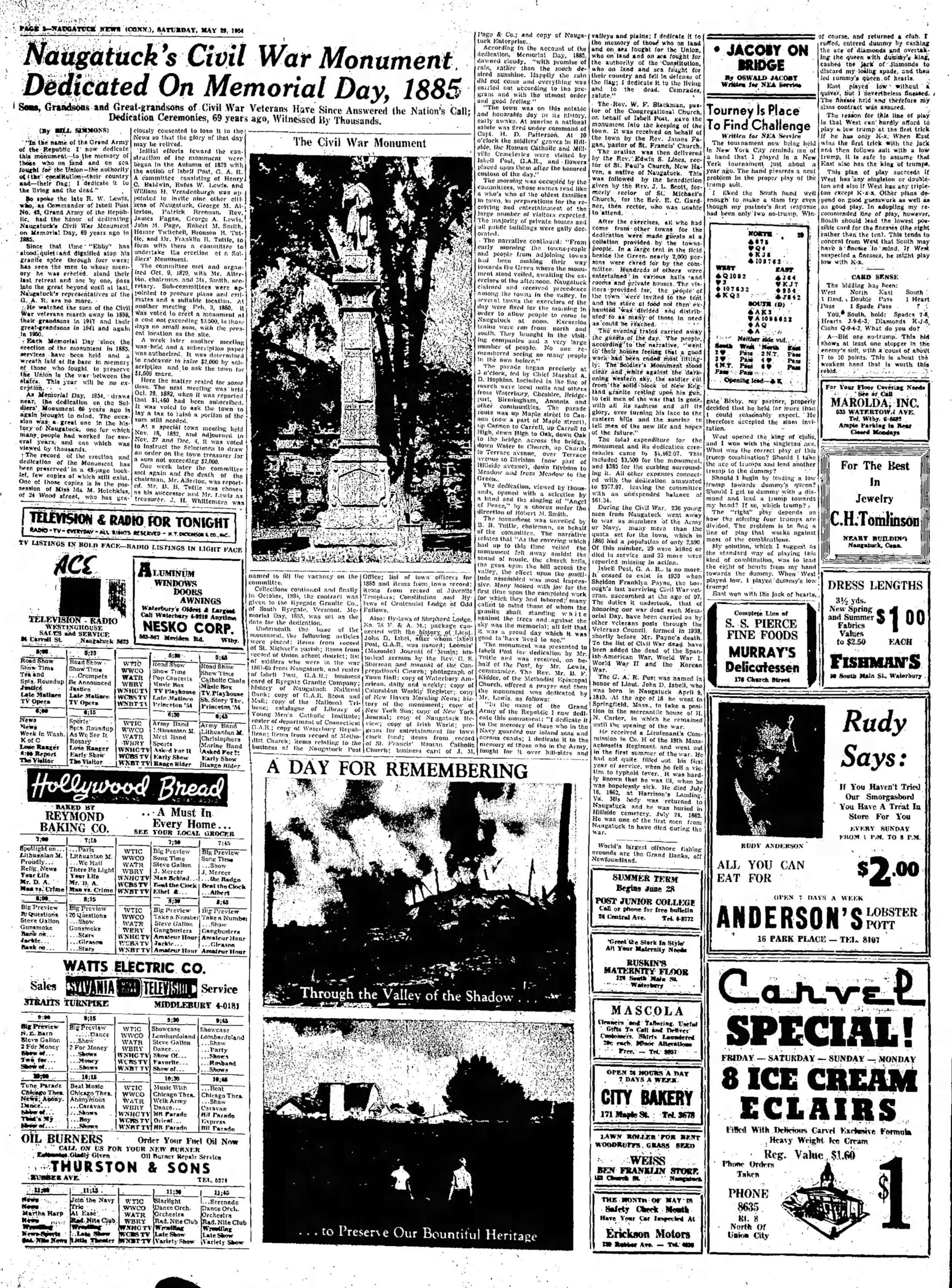 Naugatuck Daily News - Sat, May 29, 1954