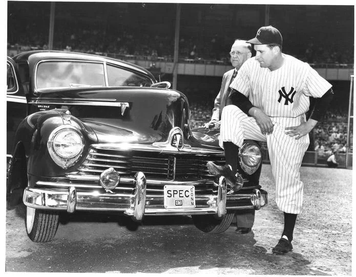 What a summer. On June 22, an estimated 5,000 fans from Naugatuck and environs descended on Yankee Stadium for Frank "Spec" Shea Day. The town's warden (mayor), Harry L. Carter, presented the keys to a 1947 maroon Hudson, complete with "Spec" license