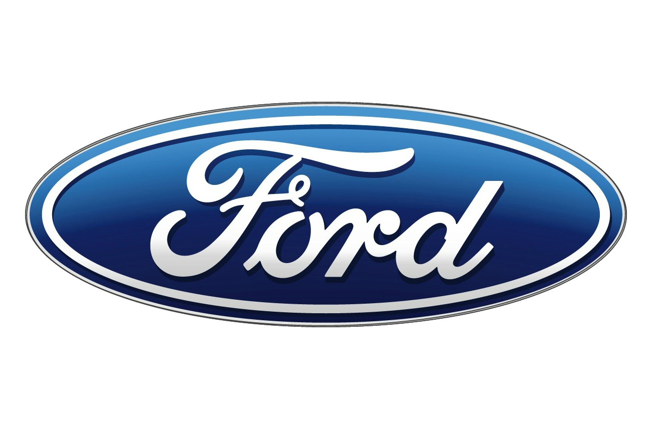 Ford logo with blue oval and white text.