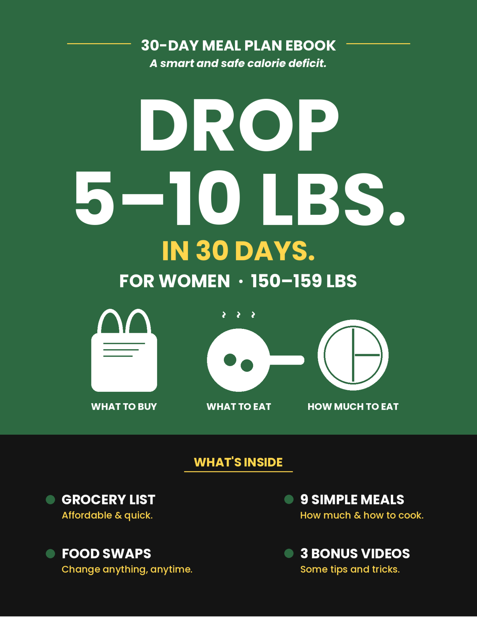 Meal plan for women 150-159lbs