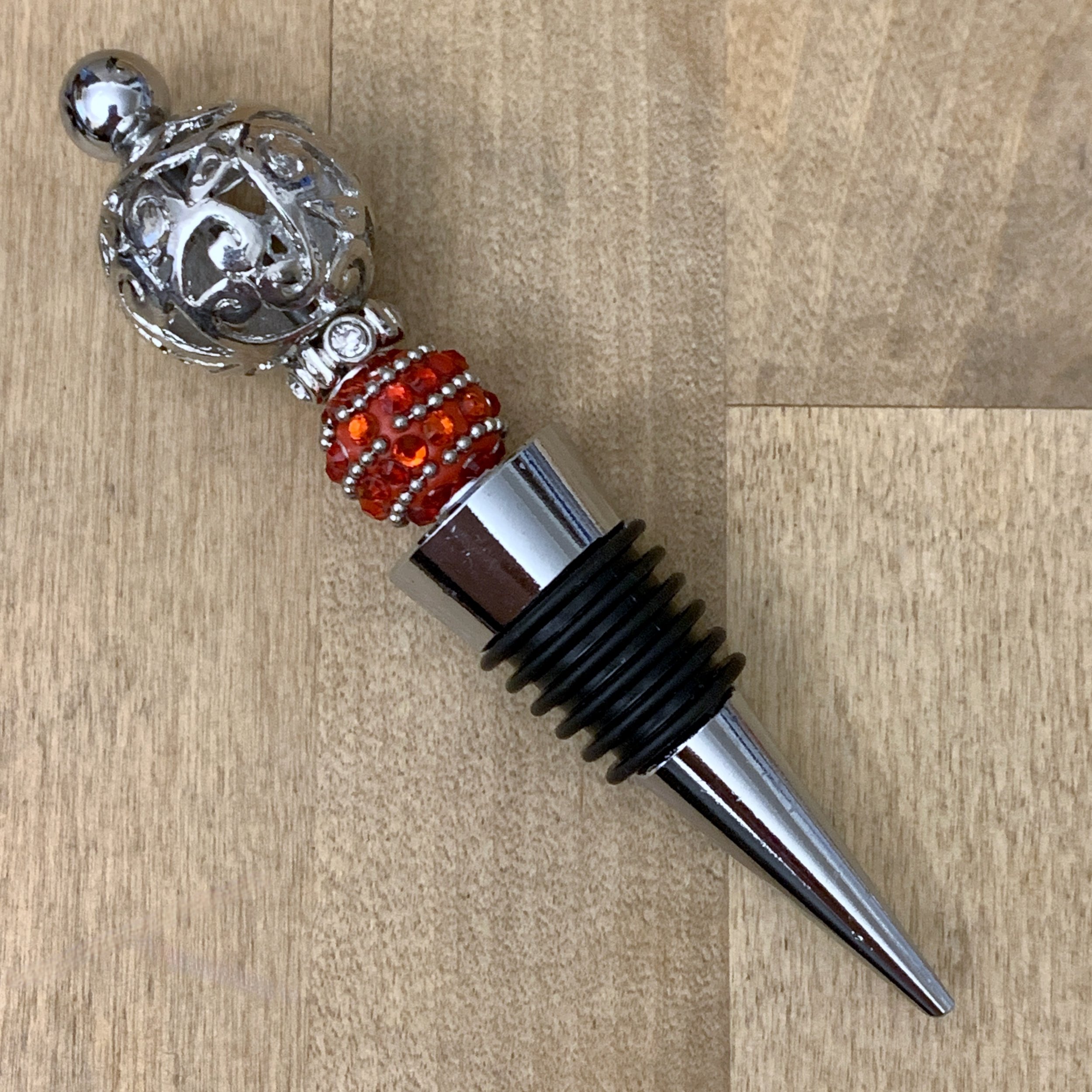 Beaded Wine Keeper - Red