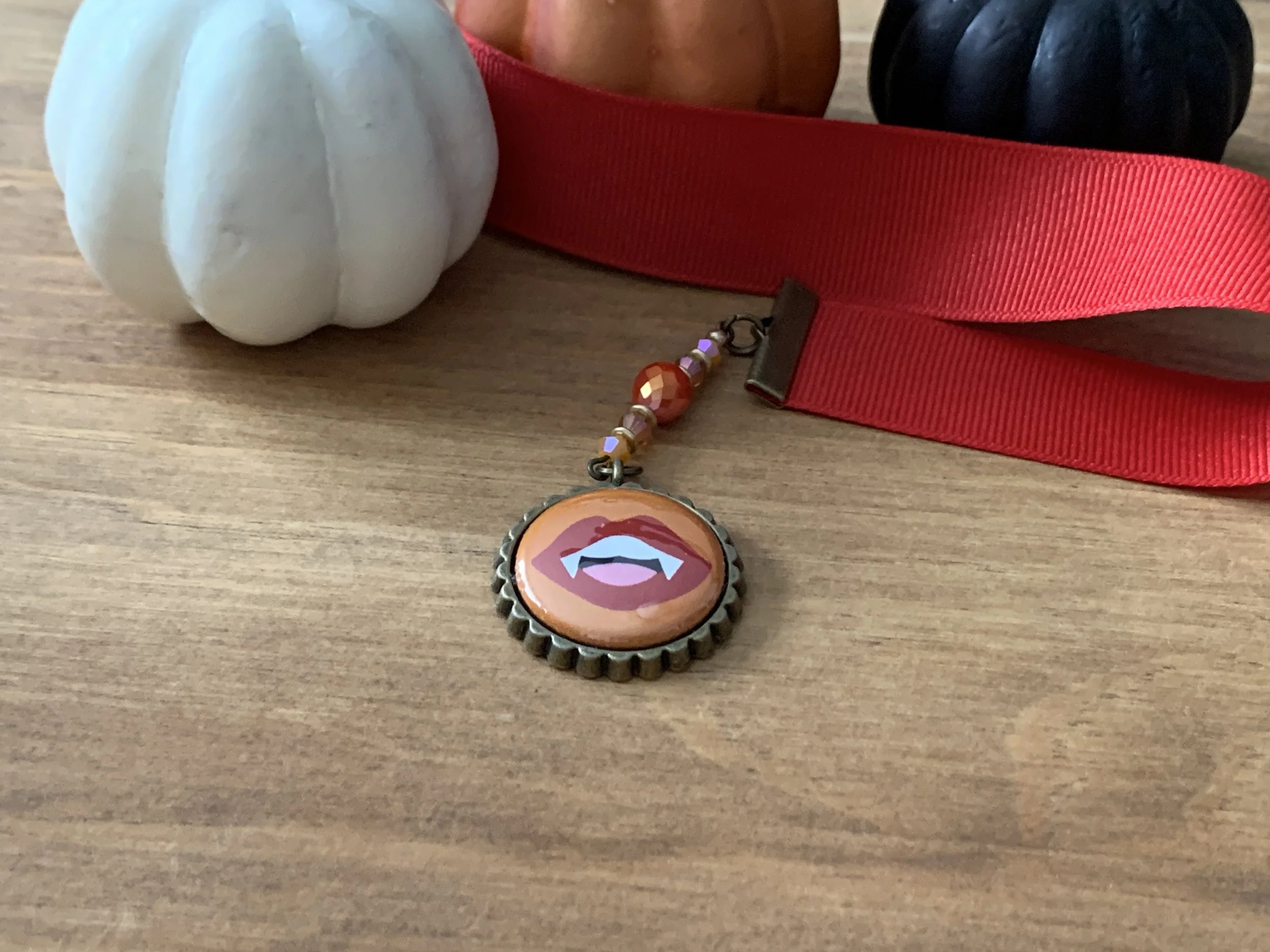 Vampire Teeth Bookmark