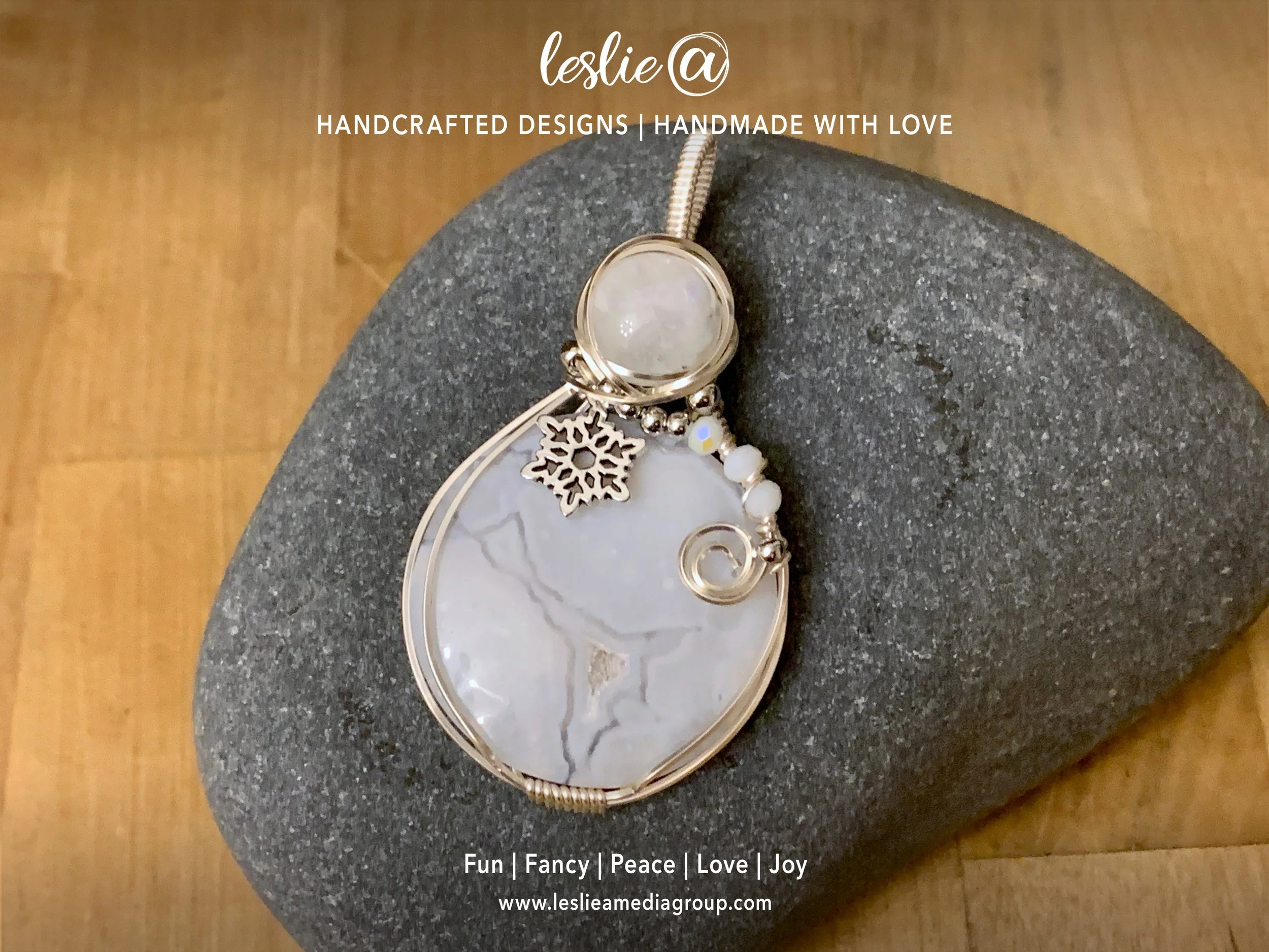 White Lace Winter Wonderland Pendant