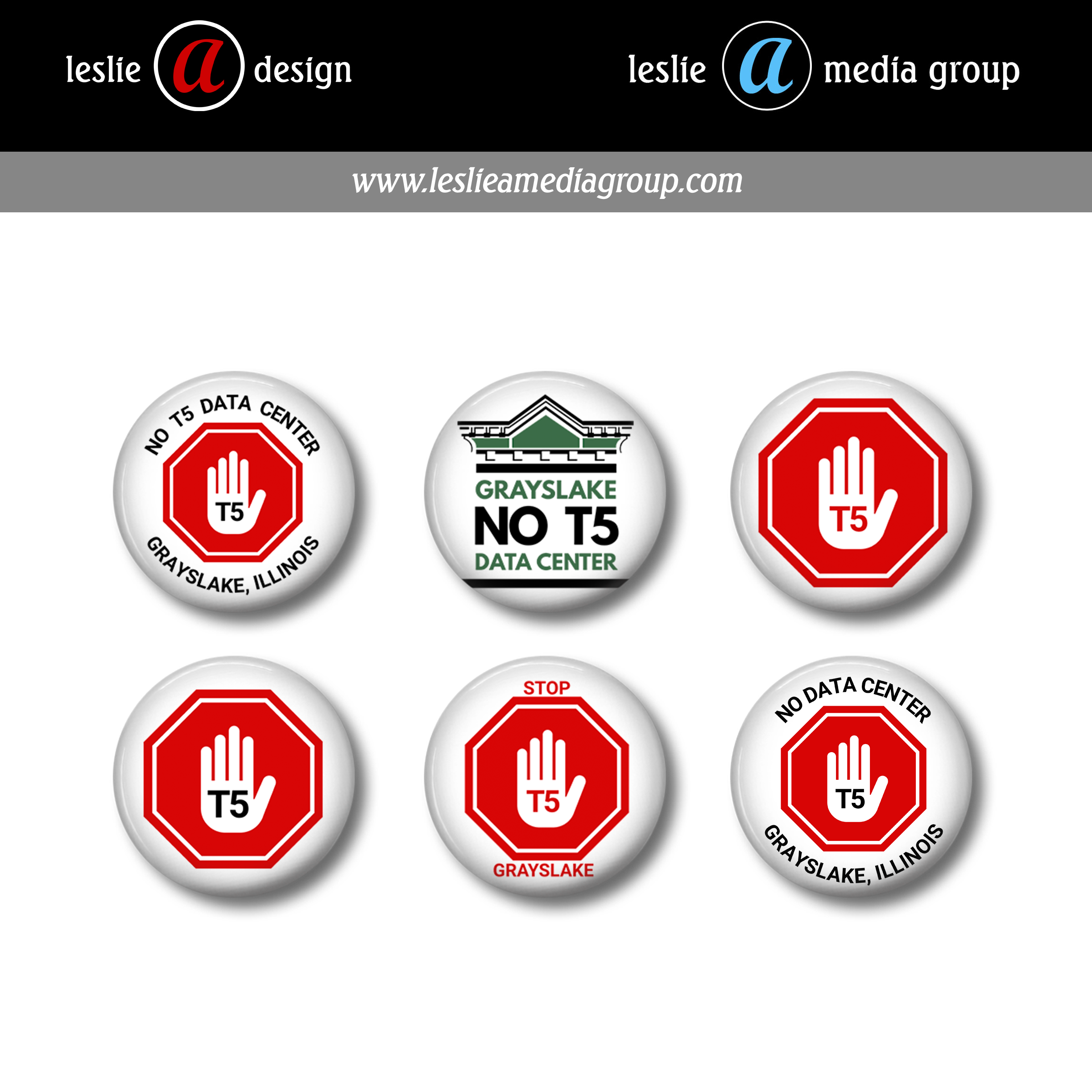 Mini Pin Pack 1" Data Center Buttons - Grayslake, IL