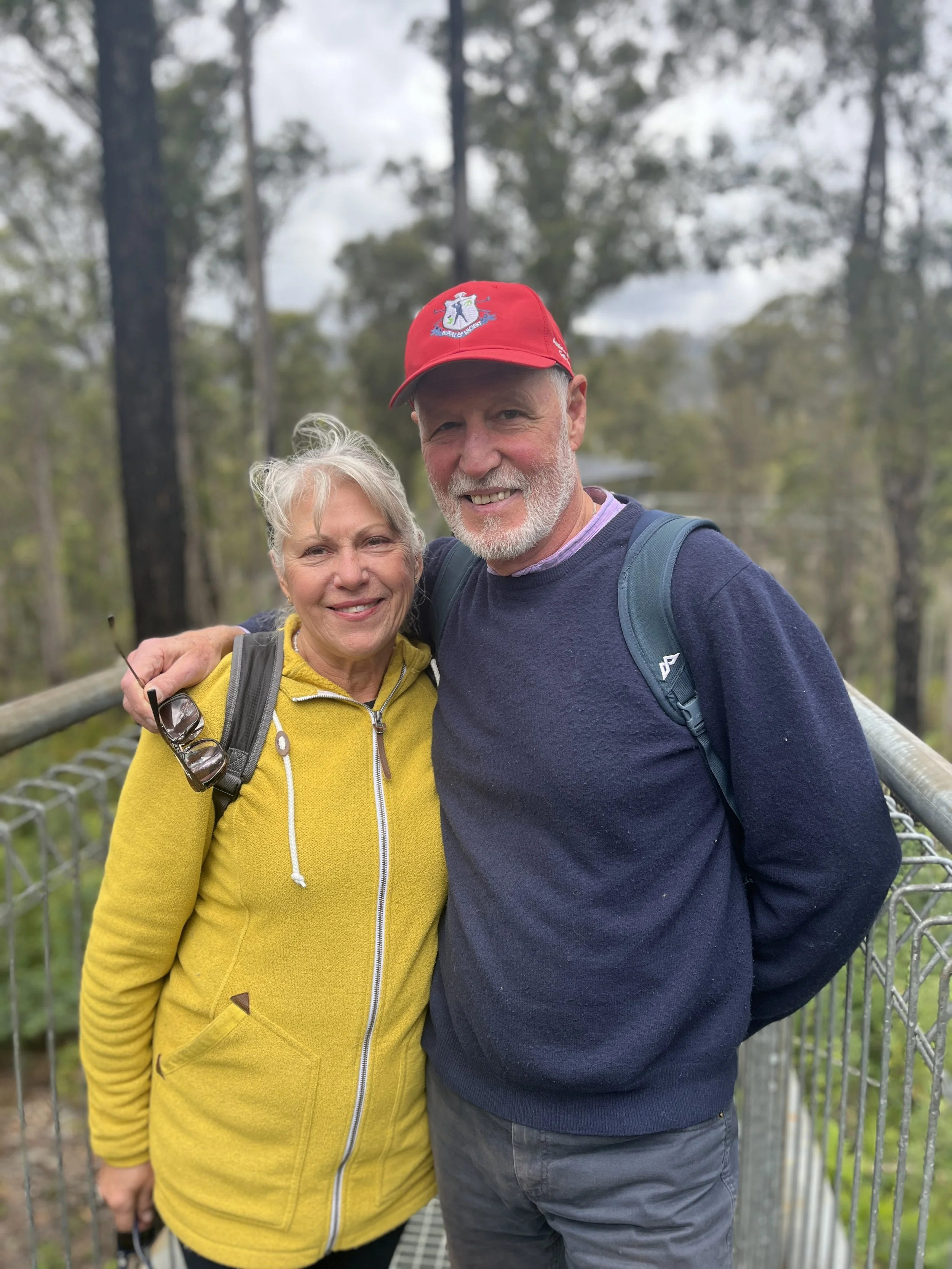 Paul and Beate in The Tahune Airwalk