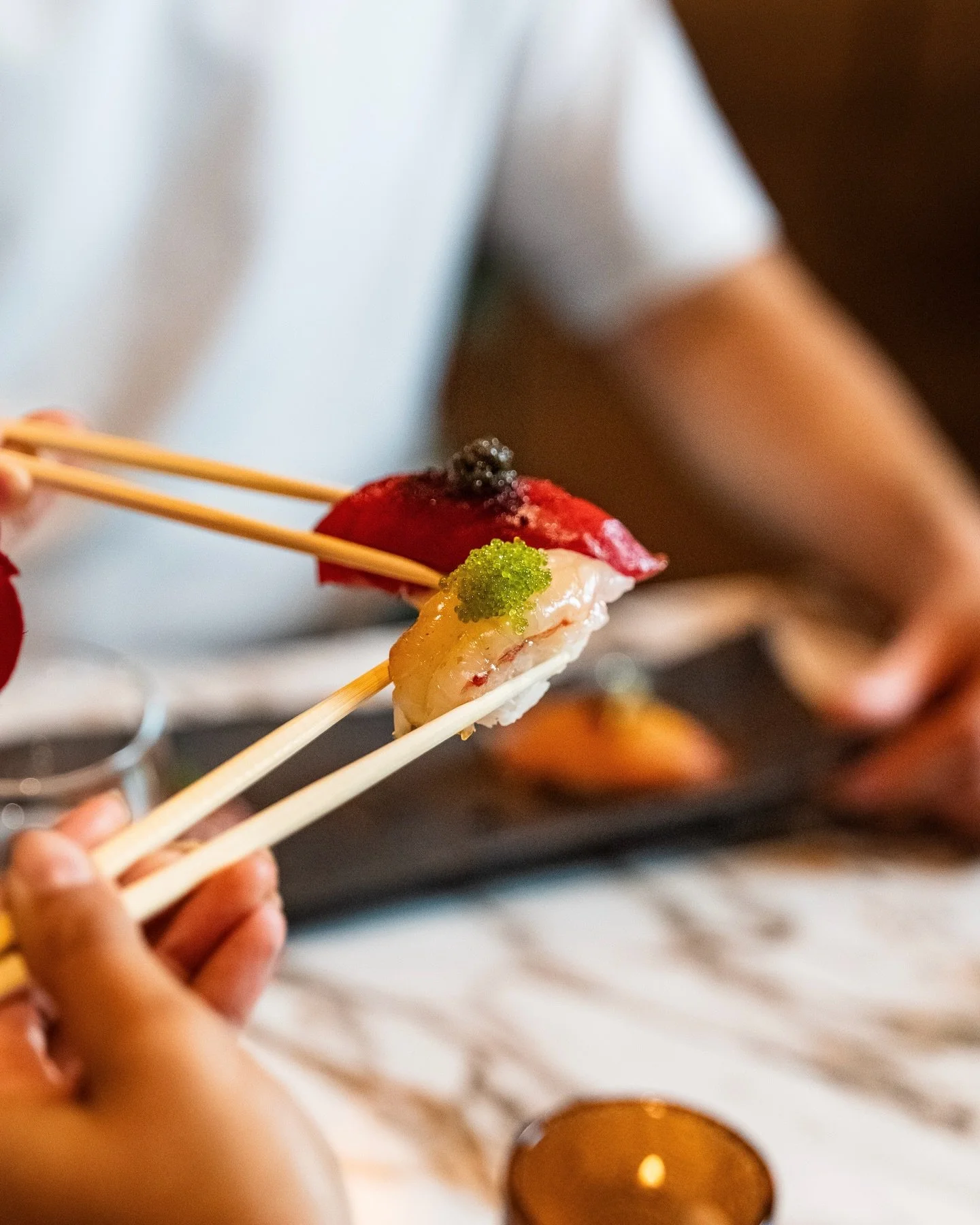 Two chopsticks. One perfect moment.

Omakase isn&rsquo;t just dinner... it&rsquo;s an experience shared, bite by bite.

#HARUOmakase #columbusfoodies #ohiofood #sushi #ohiofoodies