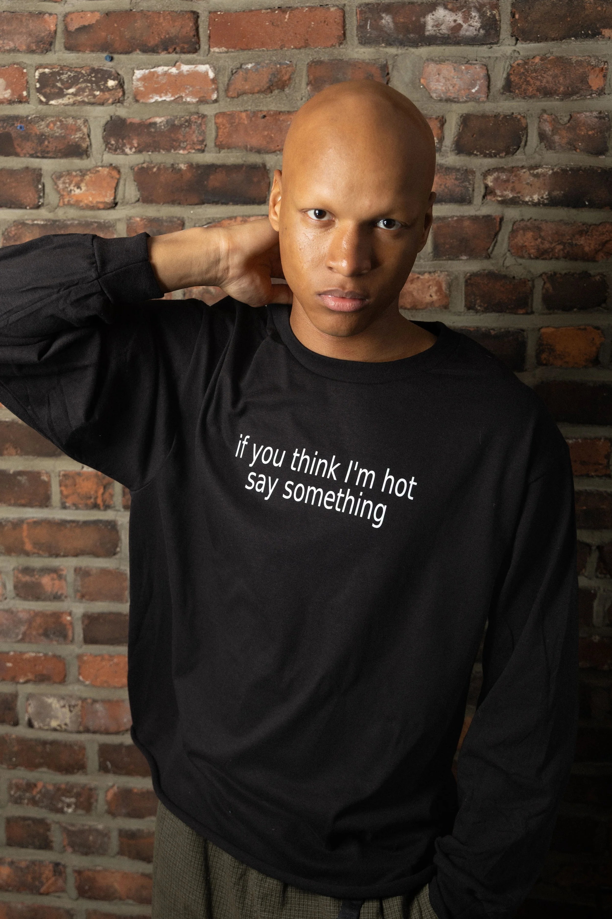 black long sleeve shirt