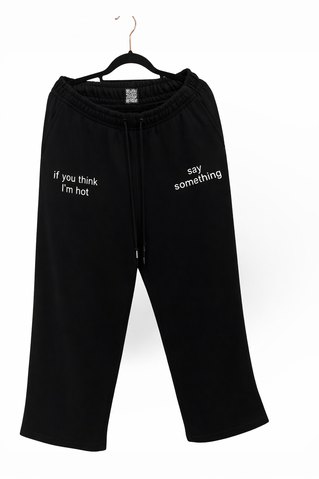 black sweatpants