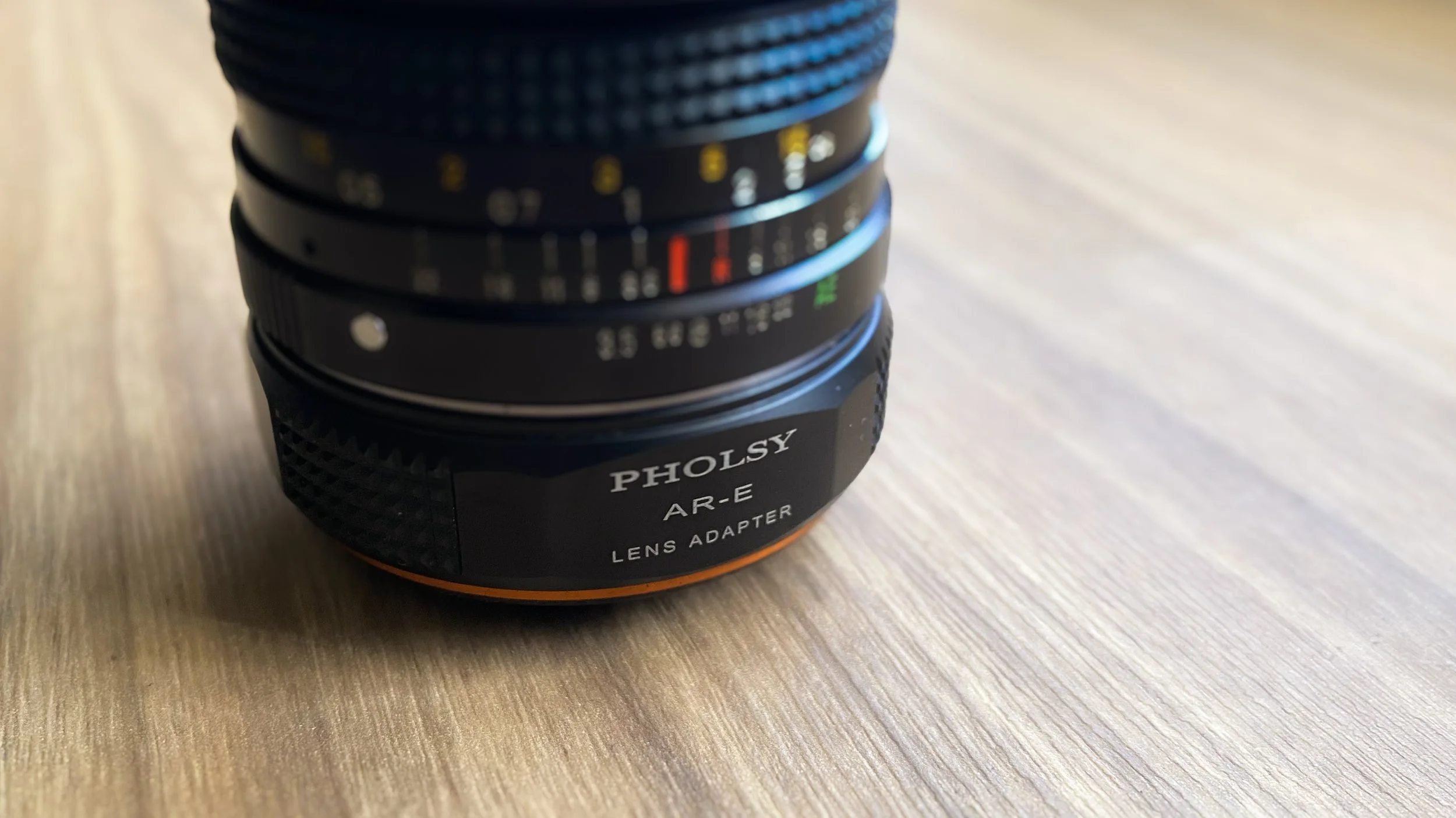 Adaptador marca pholsy montura Ar a E o NEX de Sony
