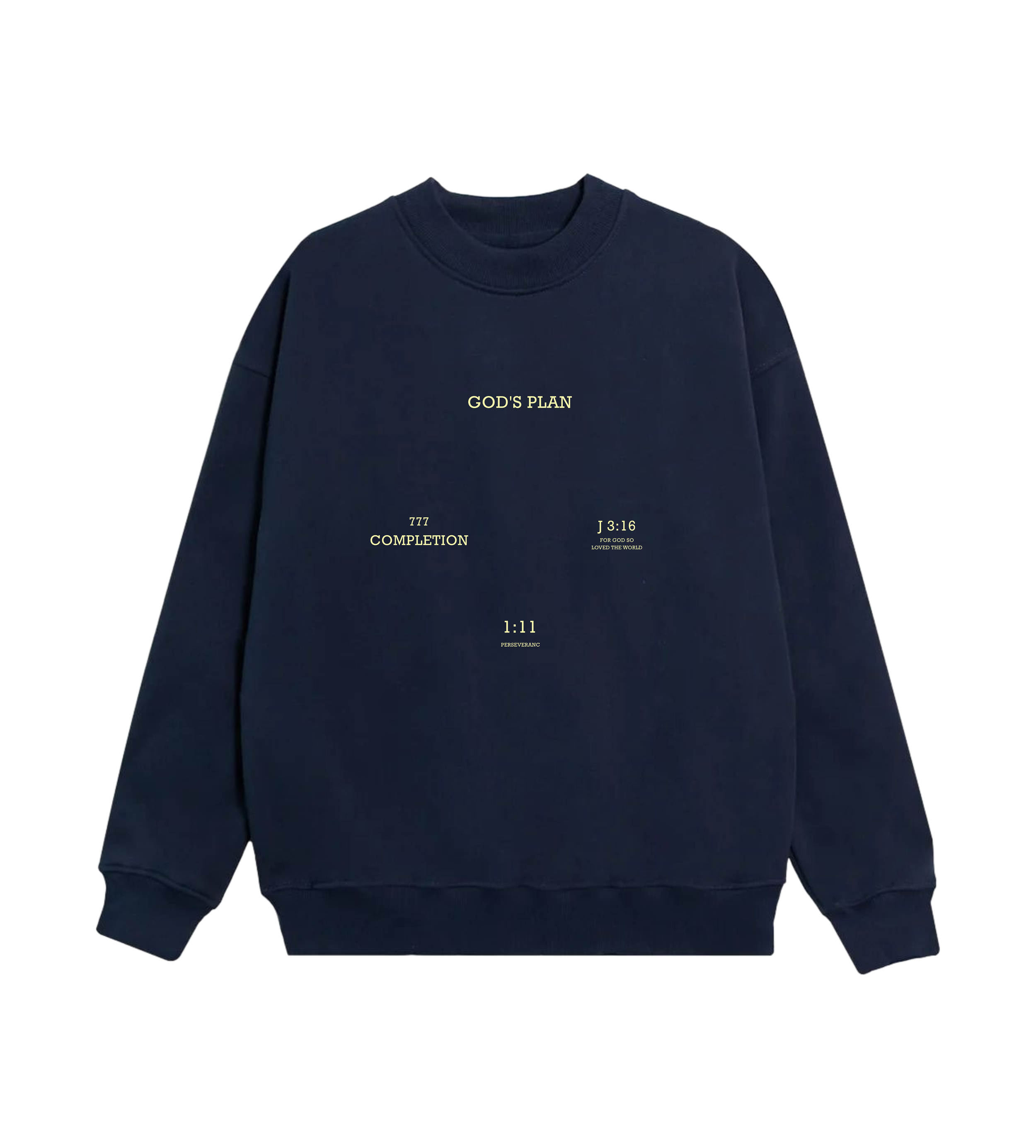 God's Plan Crewneck Sweatshirt | Navy