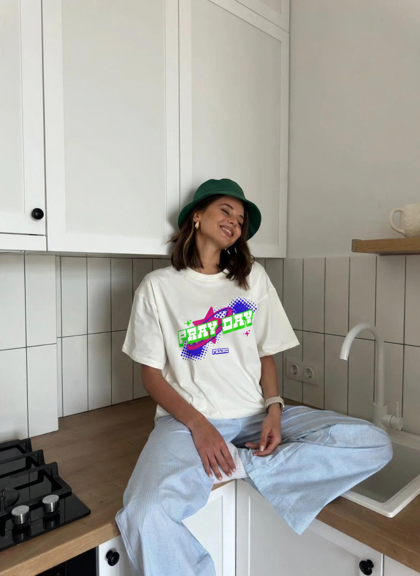 Pray Day T'Shirt | White