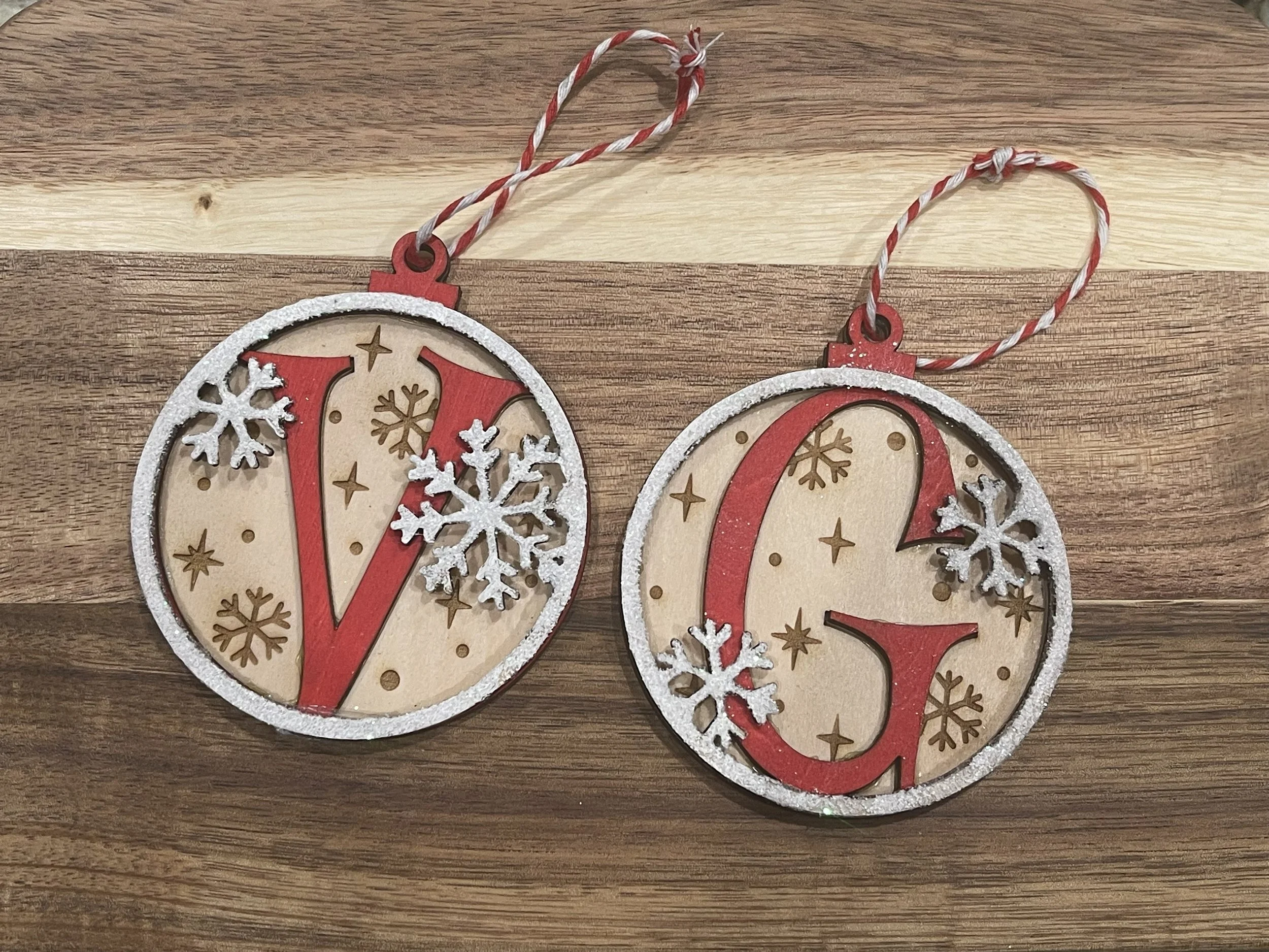 Monogram Christmas Ornament