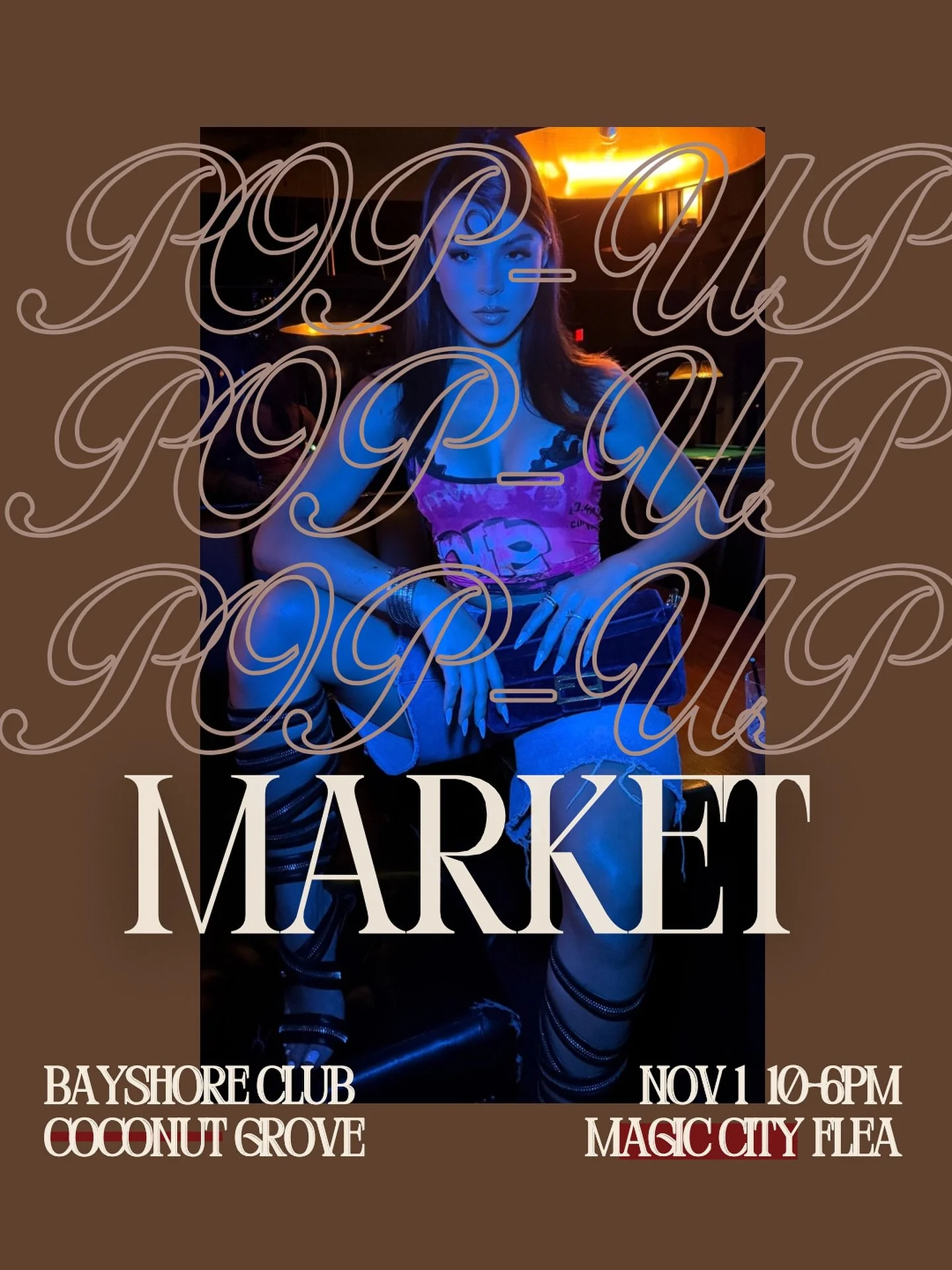 Happening today! Come shop, sip and hang with us at the Bayshore Club, Coconut Grove and find items to elevate your style🧨

We&rsquo;ll be there from 10-6pm!✨🪩❤️&zwj;🔥⚡️🎇🎆