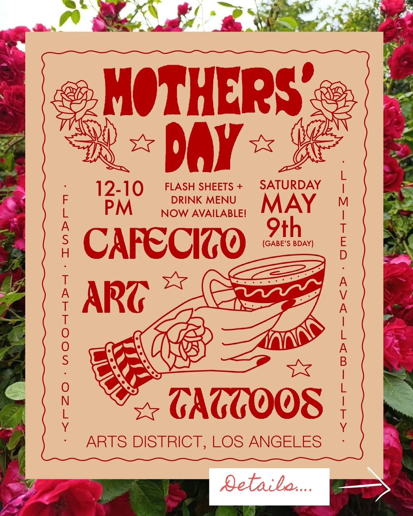 Flash and menu now available &hearts;️🌸 A little collab with @evelvme X @_esquincle  X @el.gabe.tattoos pal d&iacute;a de madres 💐

By appointment only &bull; Limited availability

To book, click the link in @el.gabe.tattoos or my bio! 🌼😎