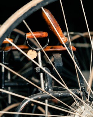Penny farthing on display