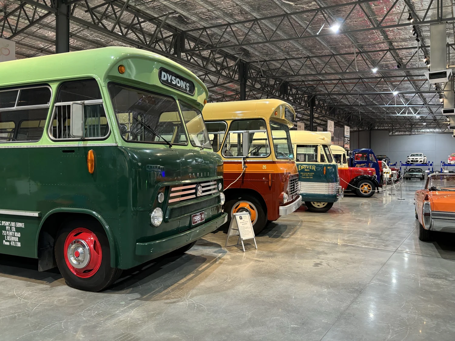 Vintage coach on display