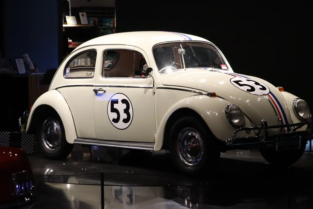 Custom car on display