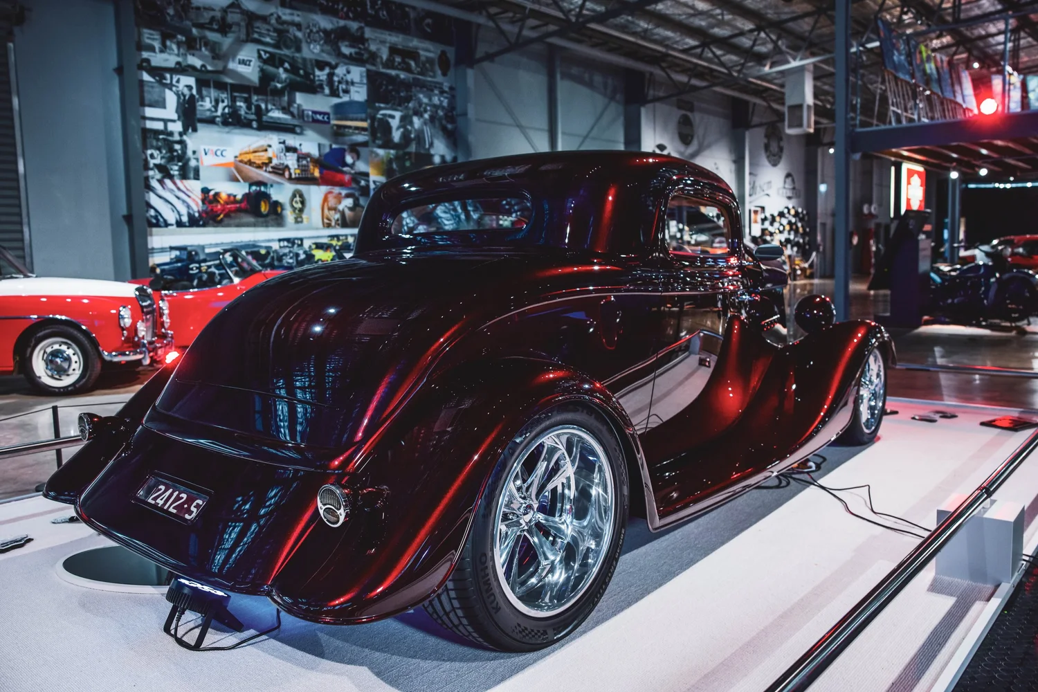 Cars on display at MOVE