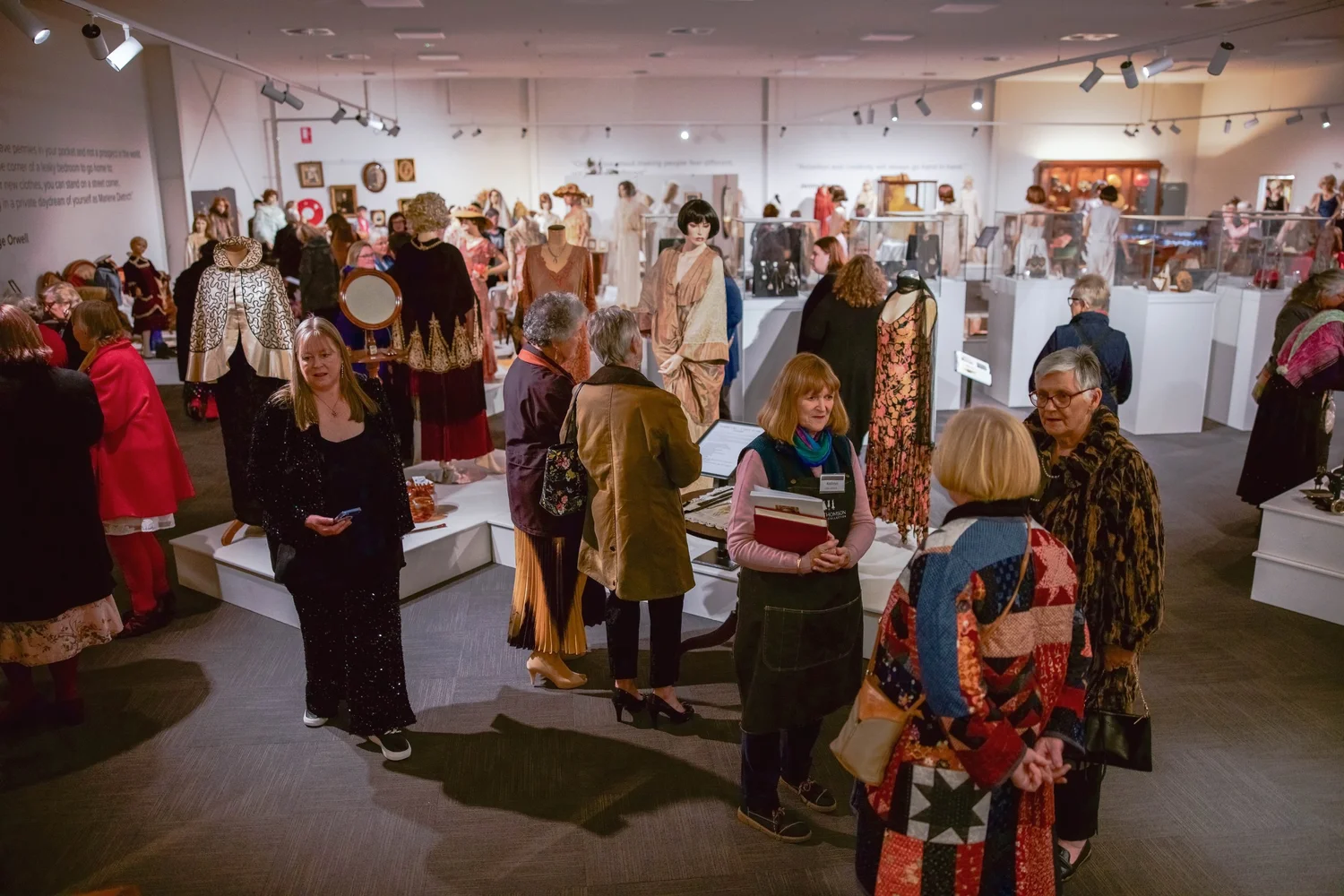 Period gowns on display