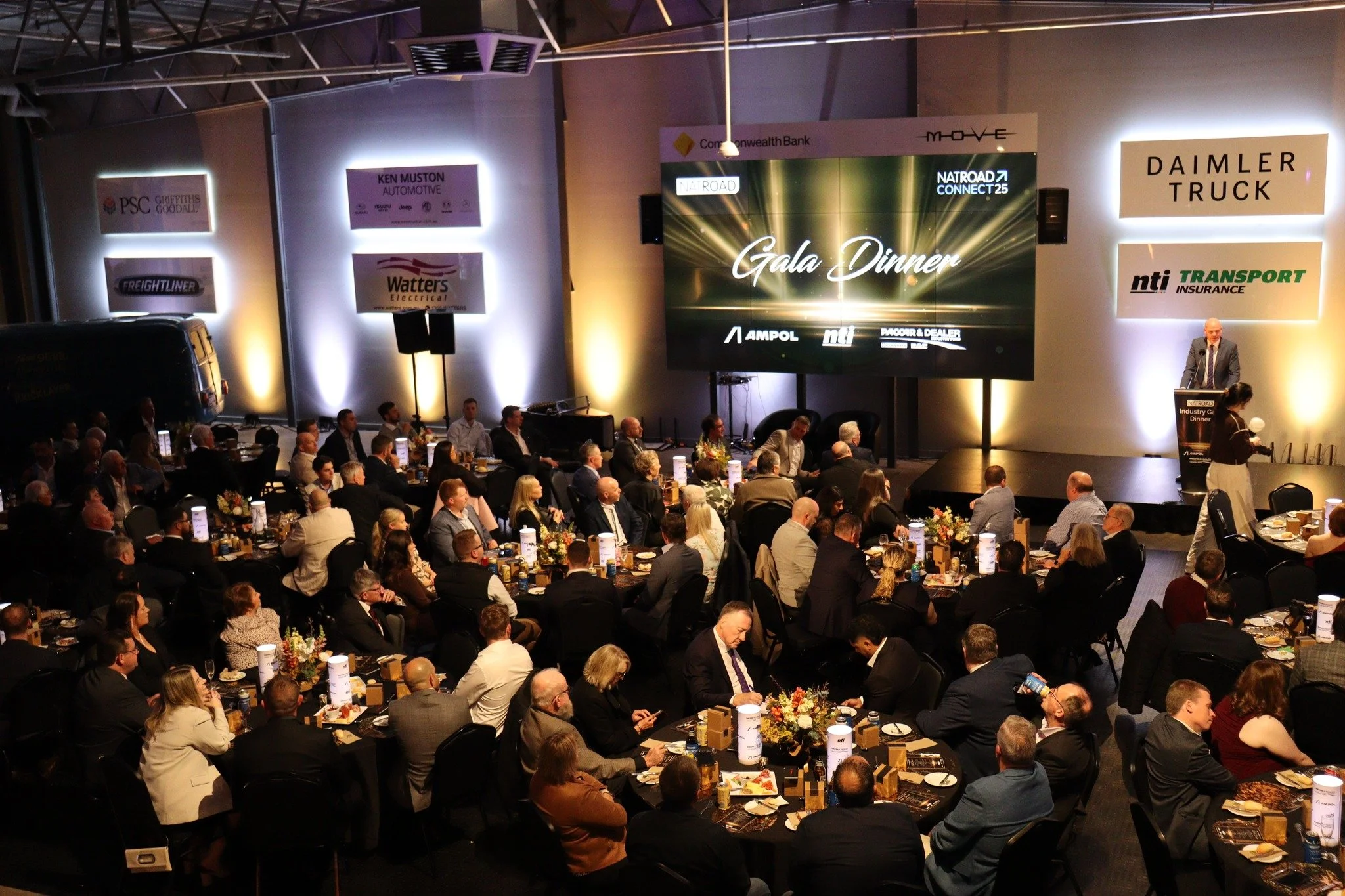 🔥When The Room Glows🔥
.
A huge thank you to the National Road Transport Association for choosing MOVE as your host venue for the annual Gala Dinner and Conference.
.
The museum was alive with passionate individuals focused on driving the industry f