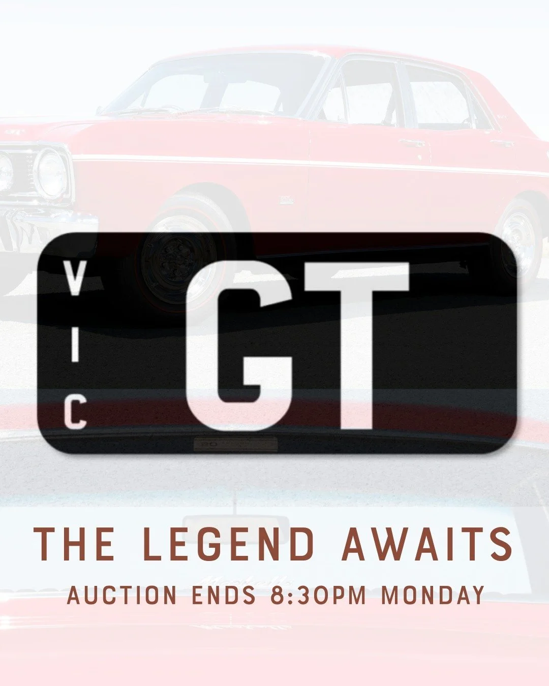 🏆 A Once-in-a-Lifetime Plate

The iconic GT Victorian number plate &mdash; a piece of automotive history &mdash; is on the market. With strong interest already, where will it land when the hammer falls?

⏰ Auction ends 8:30 PM Monday
👉 https://sign