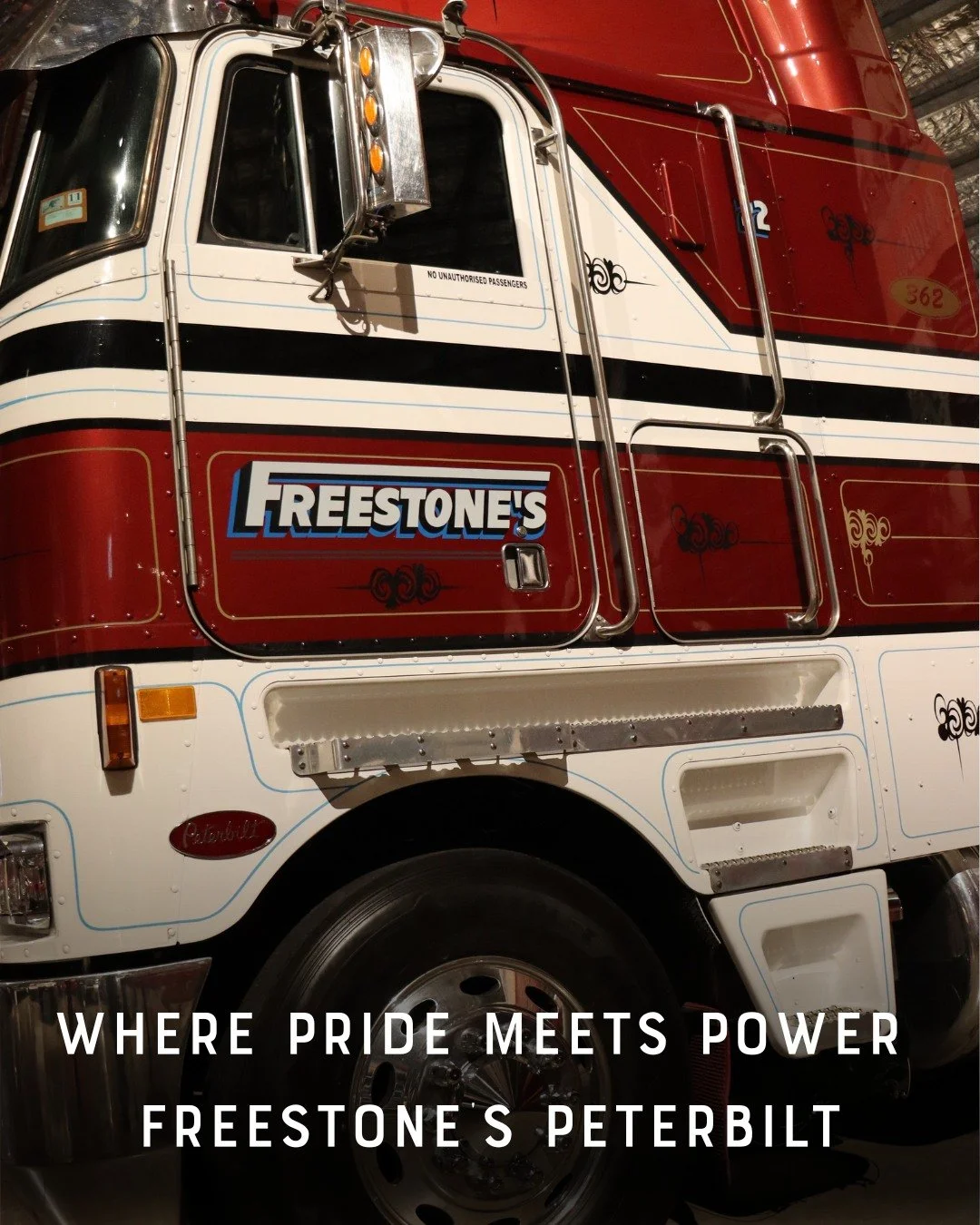 🚛 WHERE PRIDE MEETS POWER &mdash; FREESTONE&rsquo;S PETERBILT

💥 Some trucks move freight. This one moves people.

The Peterbilt 362 Cabover, wearing Freestone&rsquo;s unmistakable maroon and cream livery, was imported in the early &rsquo;90s by Pa