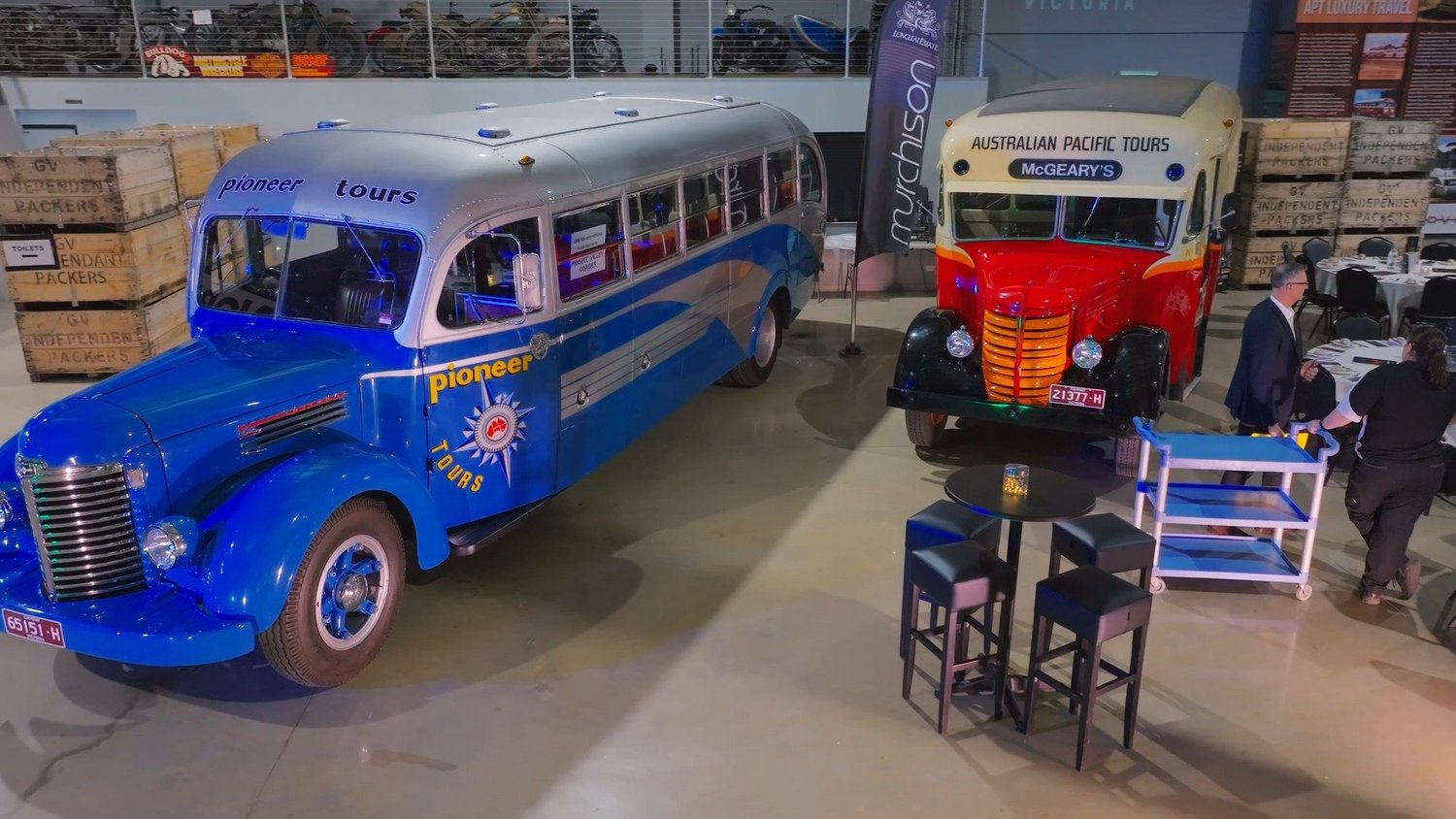Classic bus interior at MOVE
