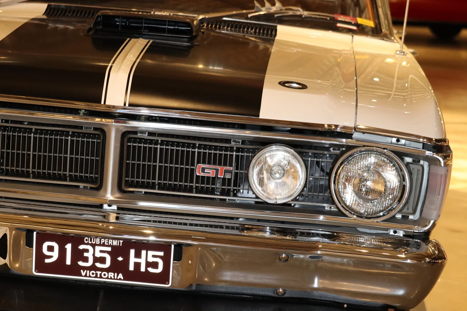 Muscle car on display