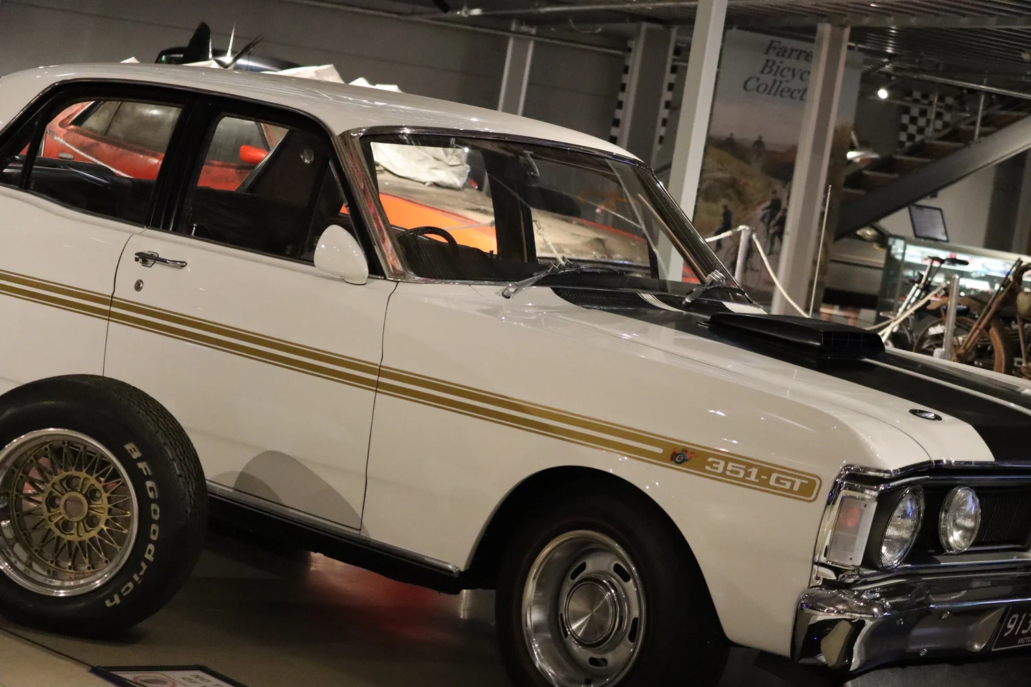 Classic car on display