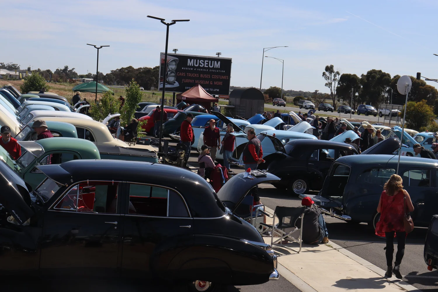 Club vehicles on display at MOVE